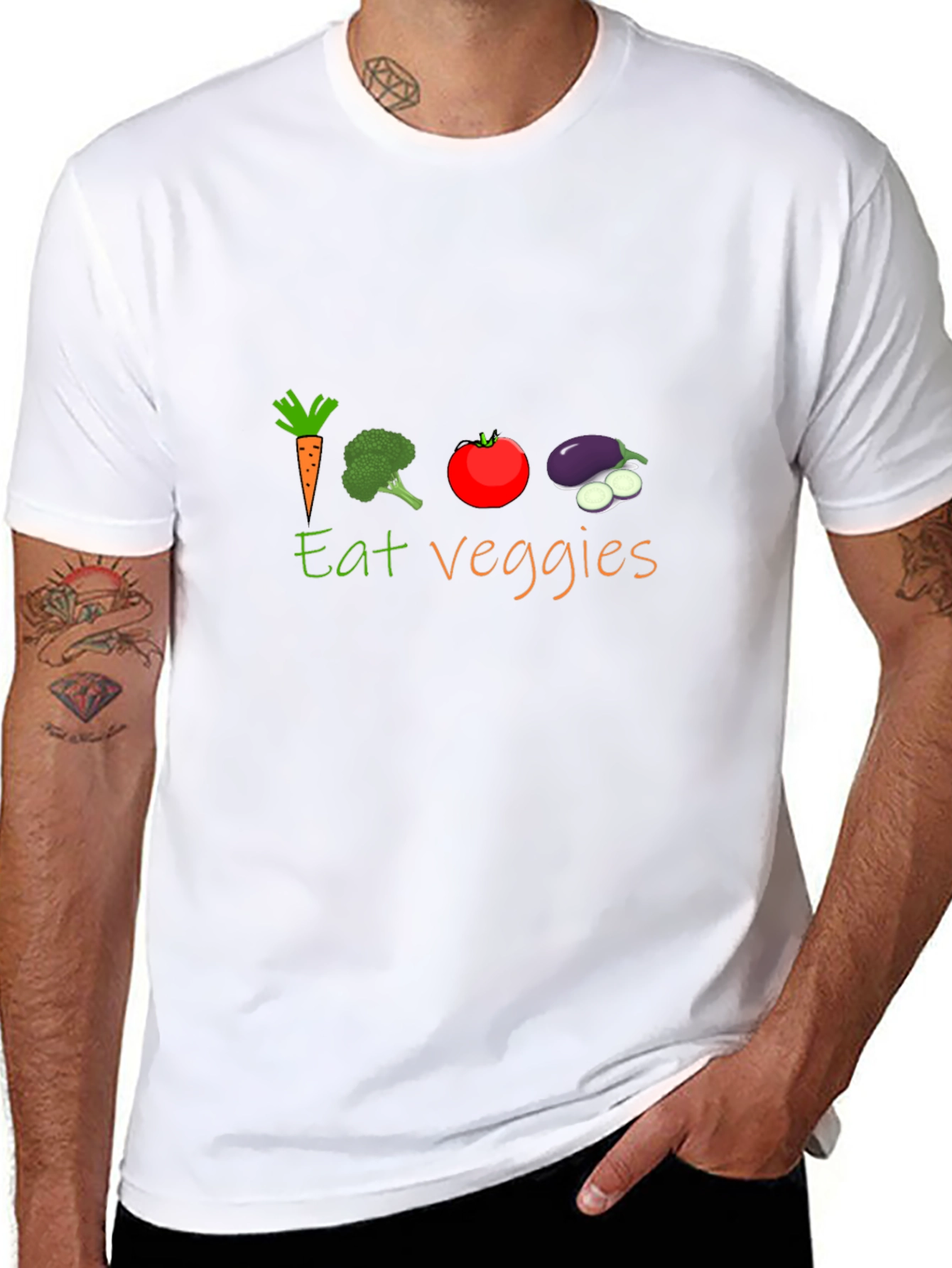 Eat Veggies Graphic T-Shirt
