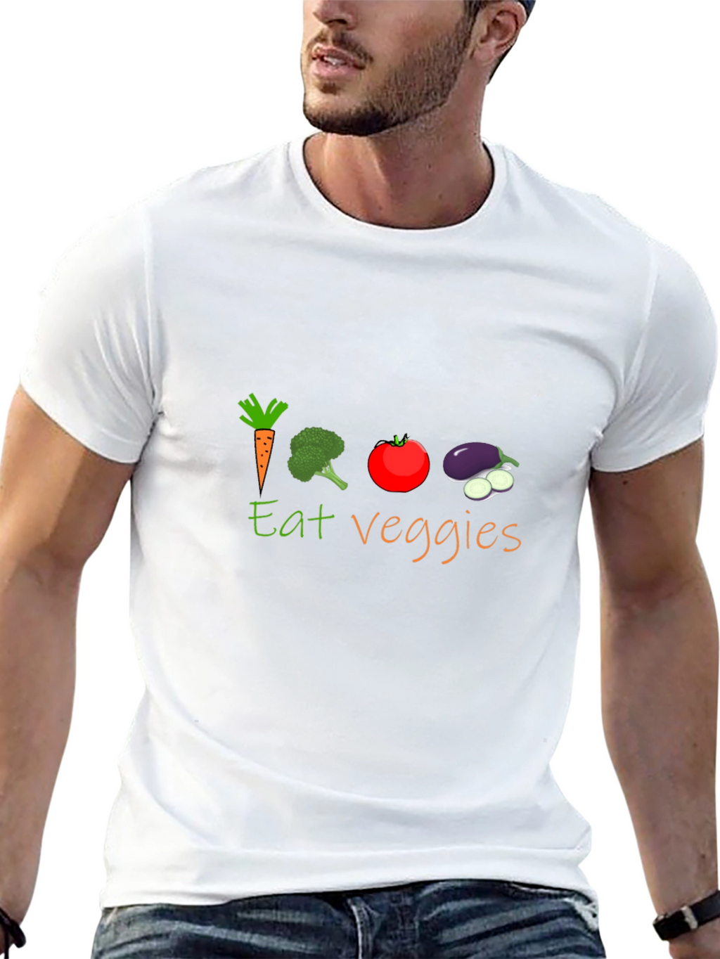 Eat Veggies Graphic T-Shirt