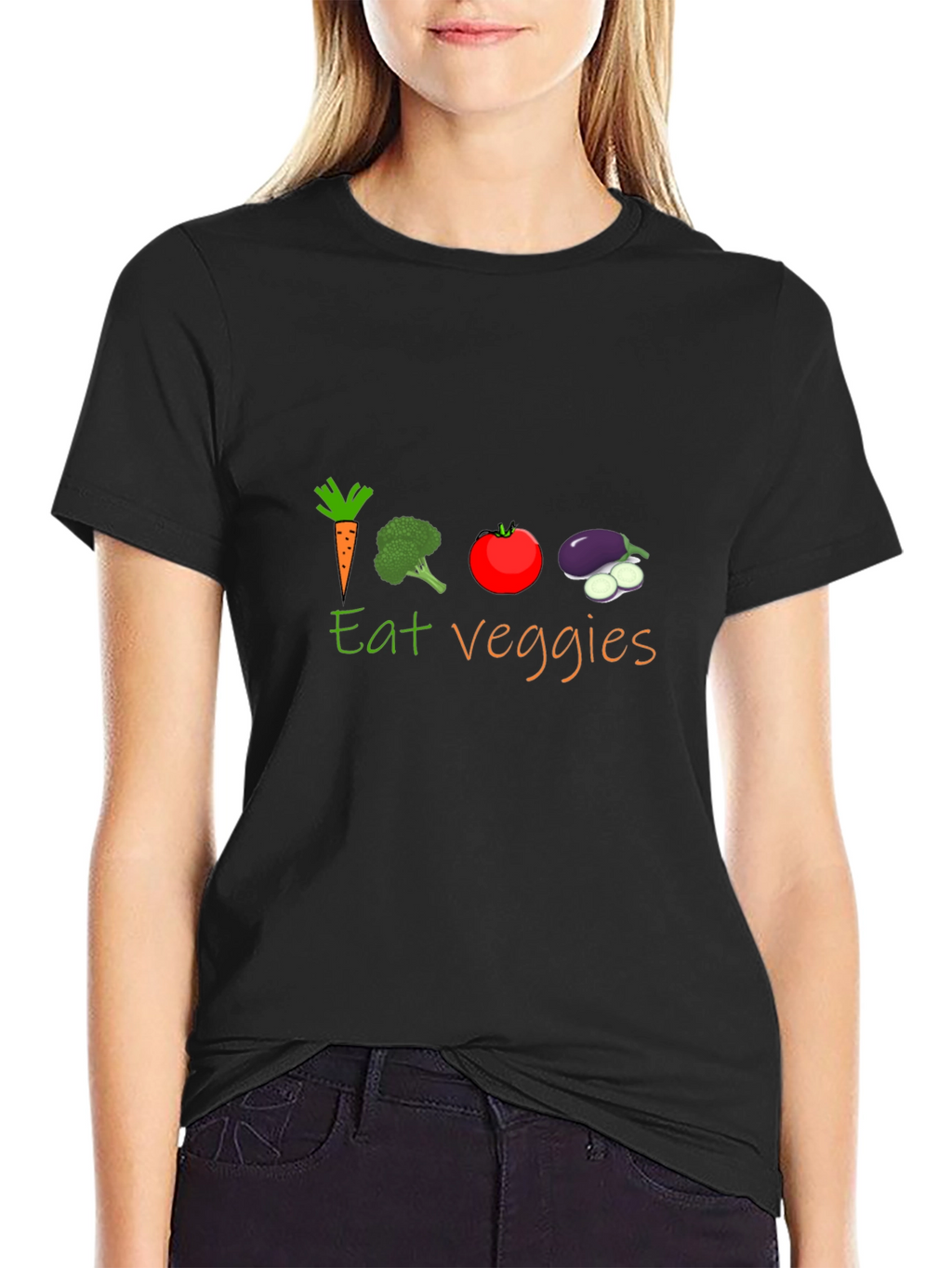 Eat Veggies Graphic T-Shirt