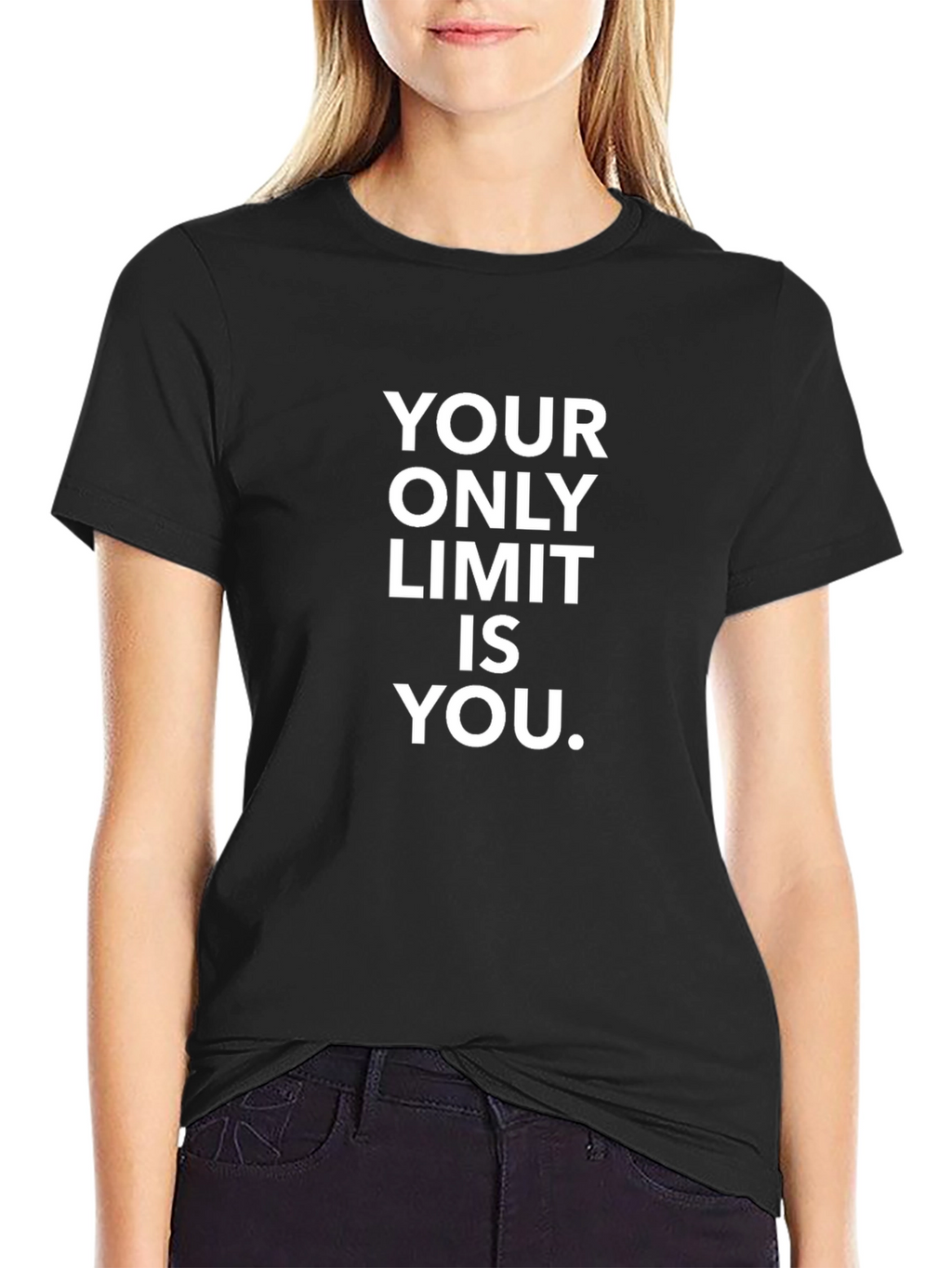 Motivational Your Only Limit Is You Black T-Shirt