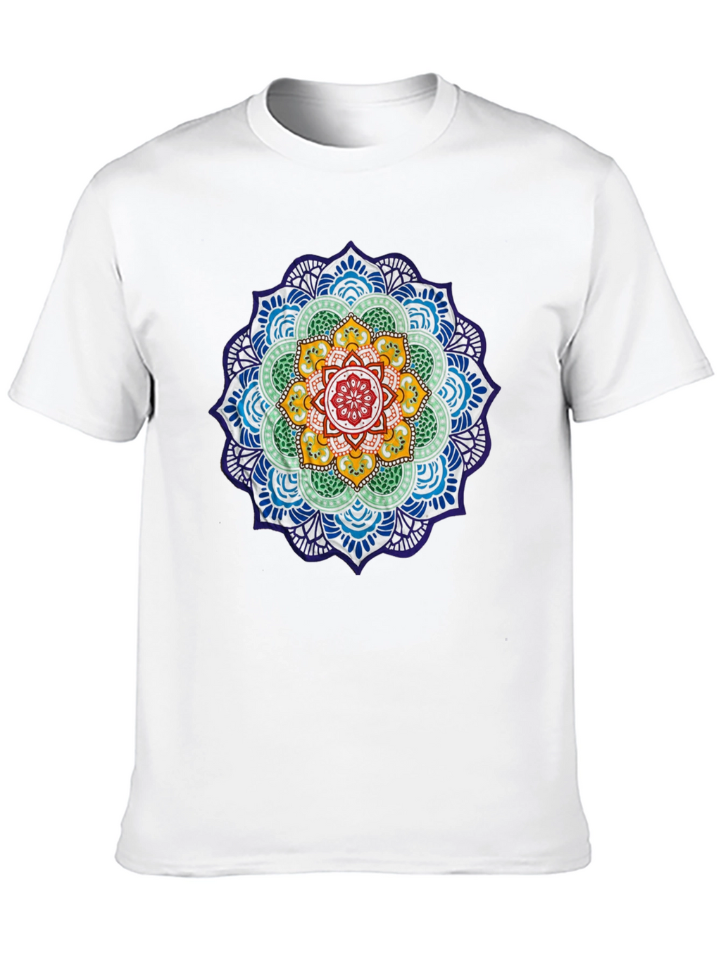 Mens Mandala Graphic T-Shirt - Black