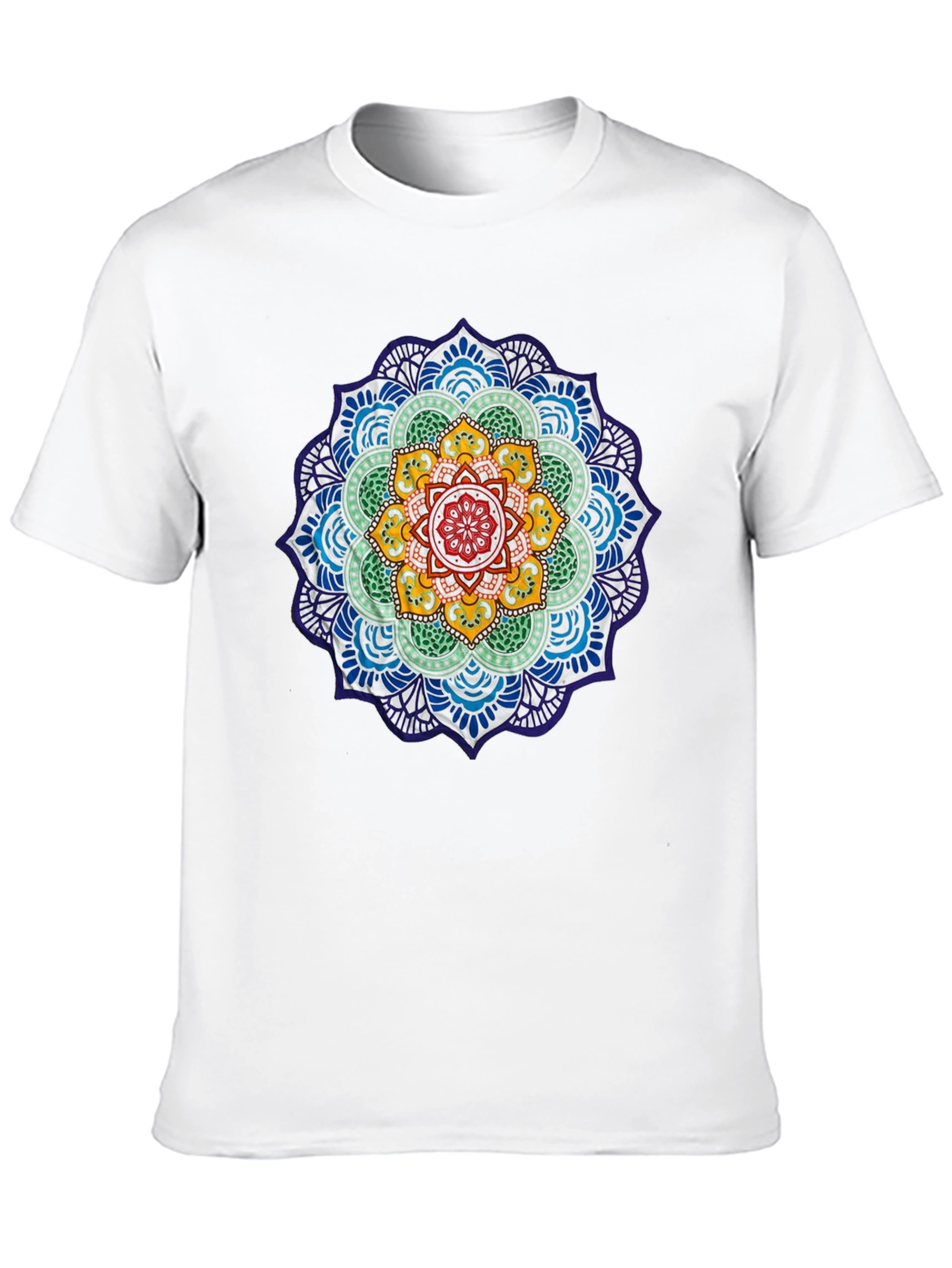 Mens Mandala Graphic T-Shirt - Black