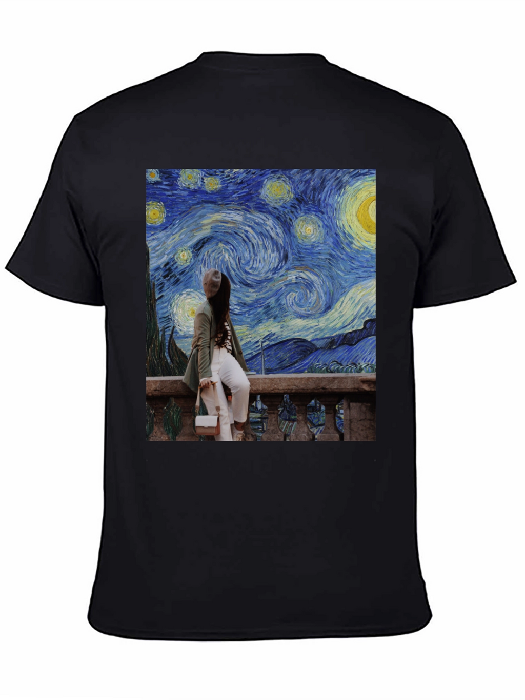 Starry Night Graphic Tee - Unique Art T-Shirt