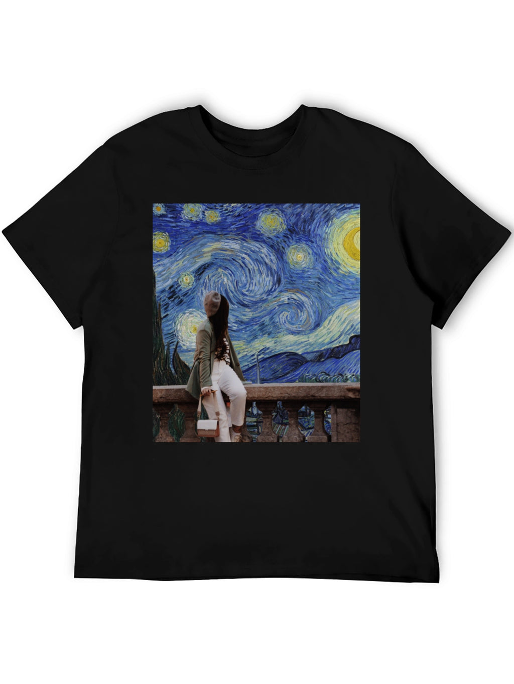 Starry Night Graphic Tee - Unique Art T-Shirt