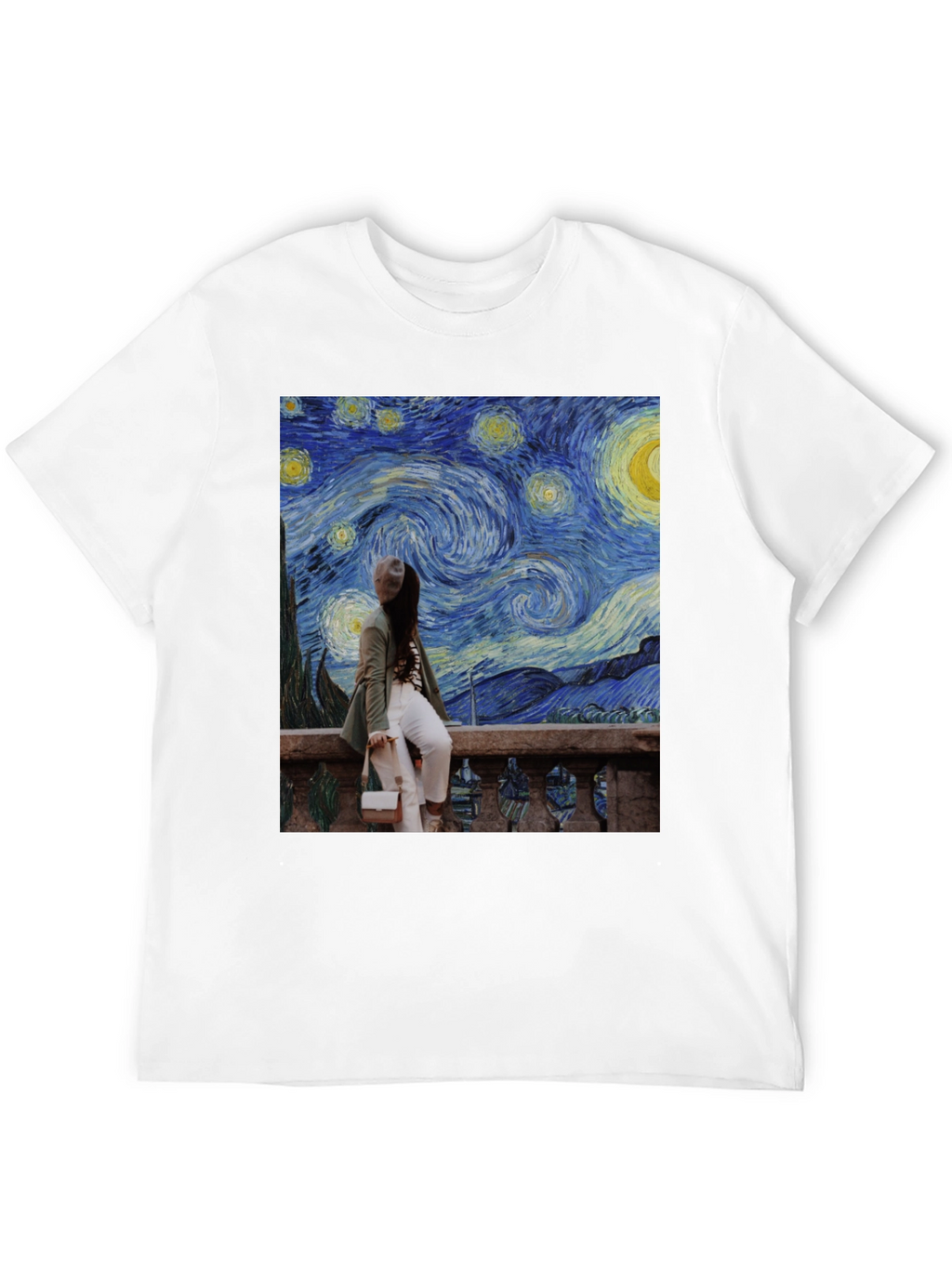 Starry Night Graphic Tee - Unique Art T-Shirt