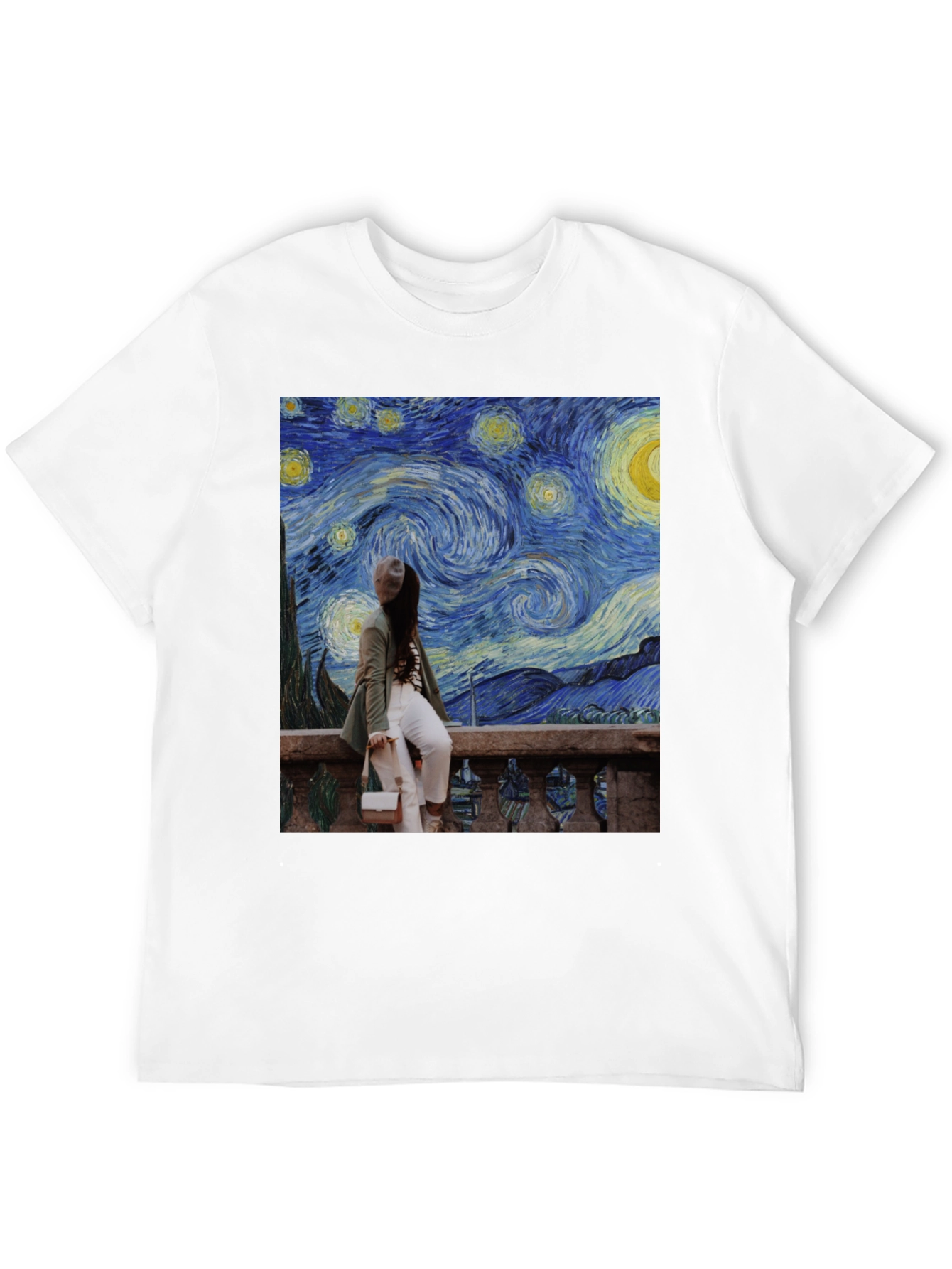 Starry Night Graphic Tee - Unique Art T-Shirt