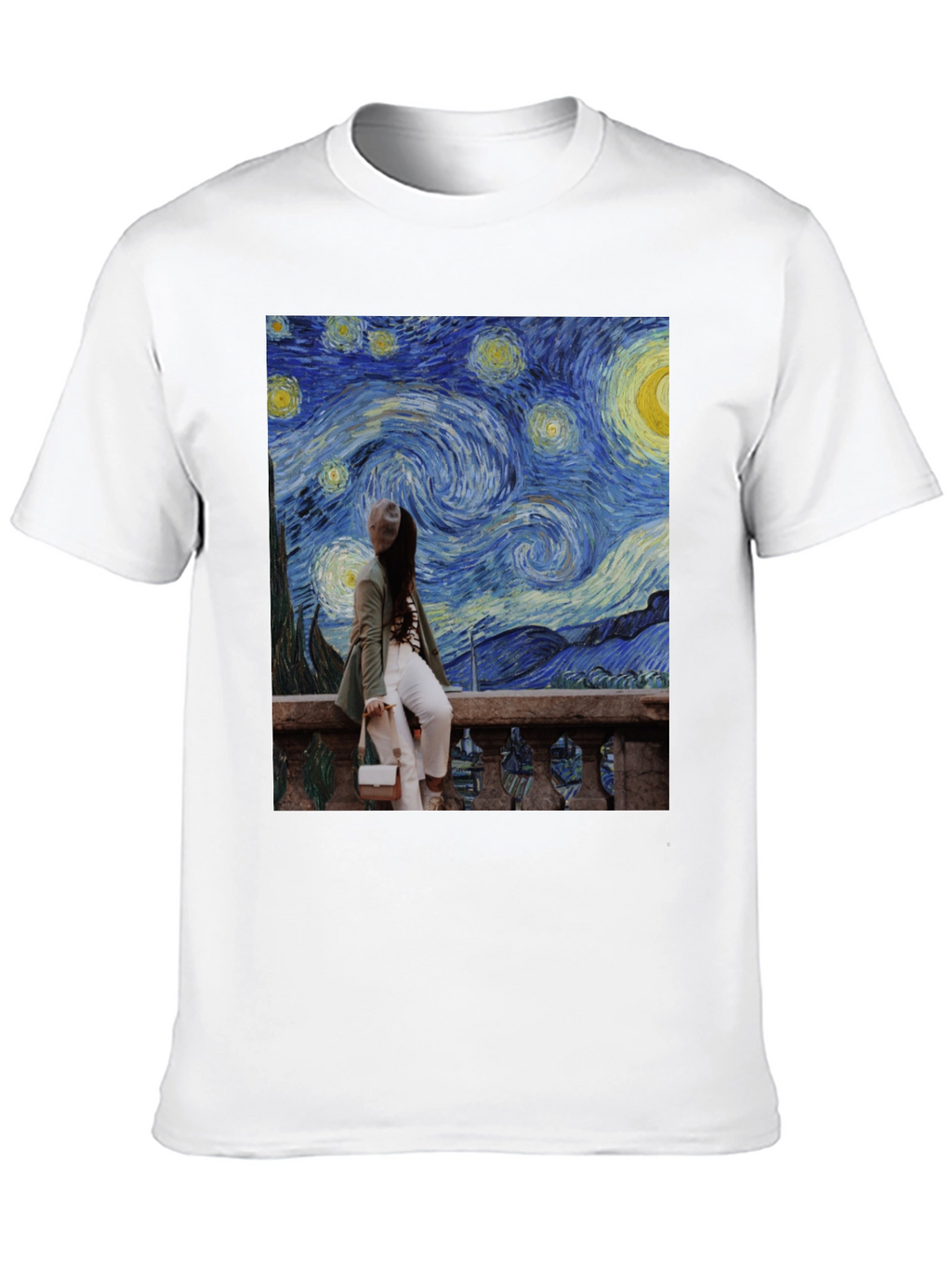 Starry Night Graphic Tee - Unique Art T-Shirt