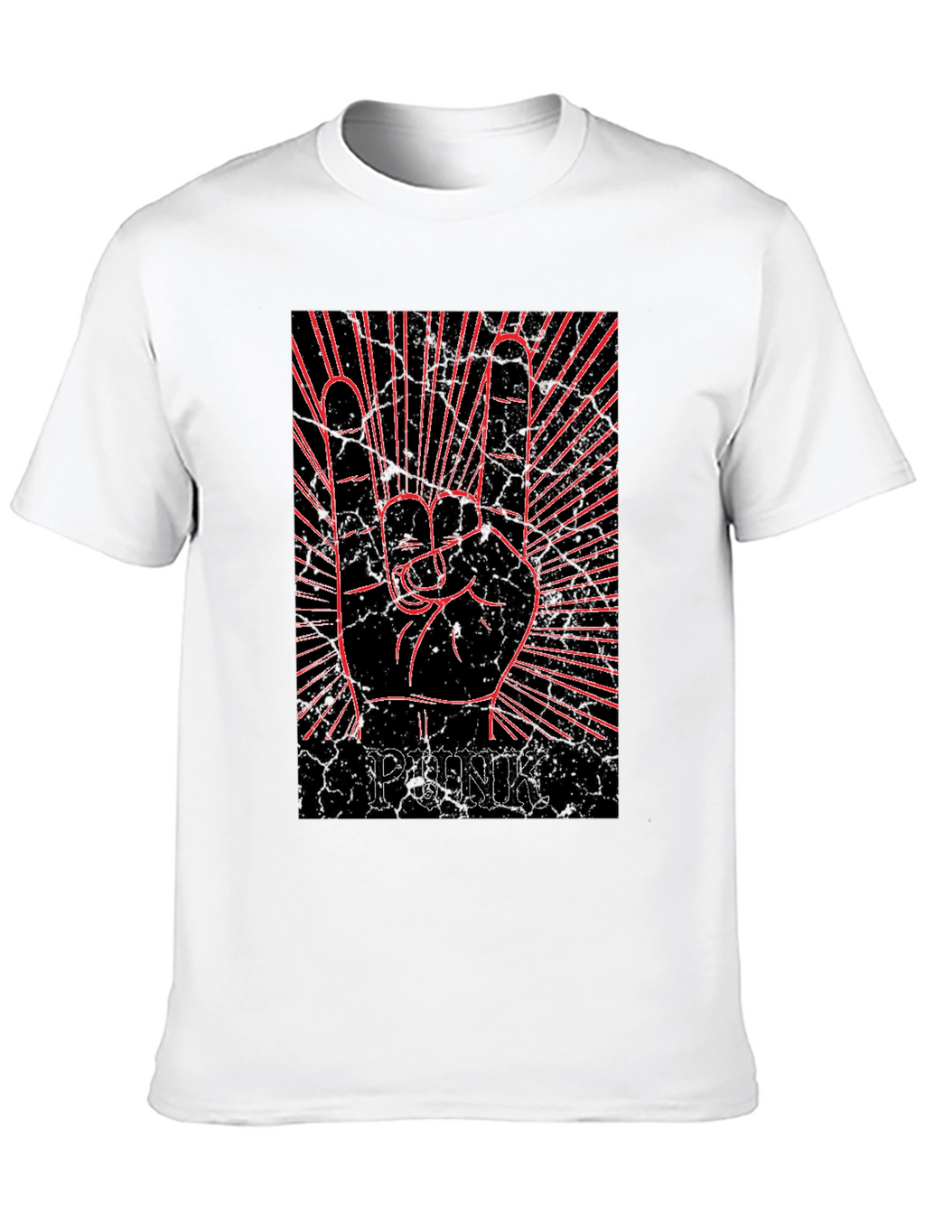 Punk Rock Hand Graphic T-Shirt