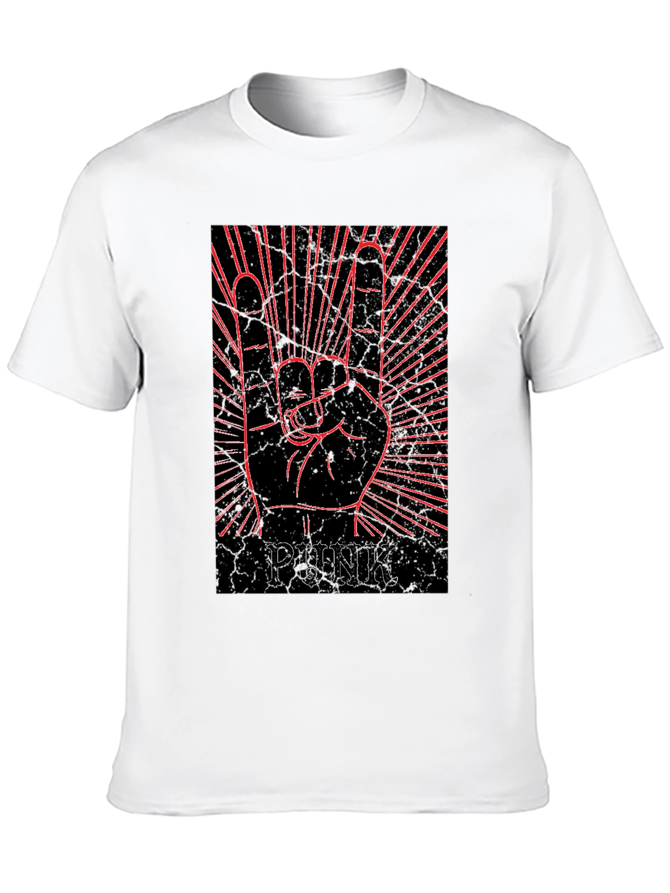 Punk Rock Hand Graphic T-Shirt