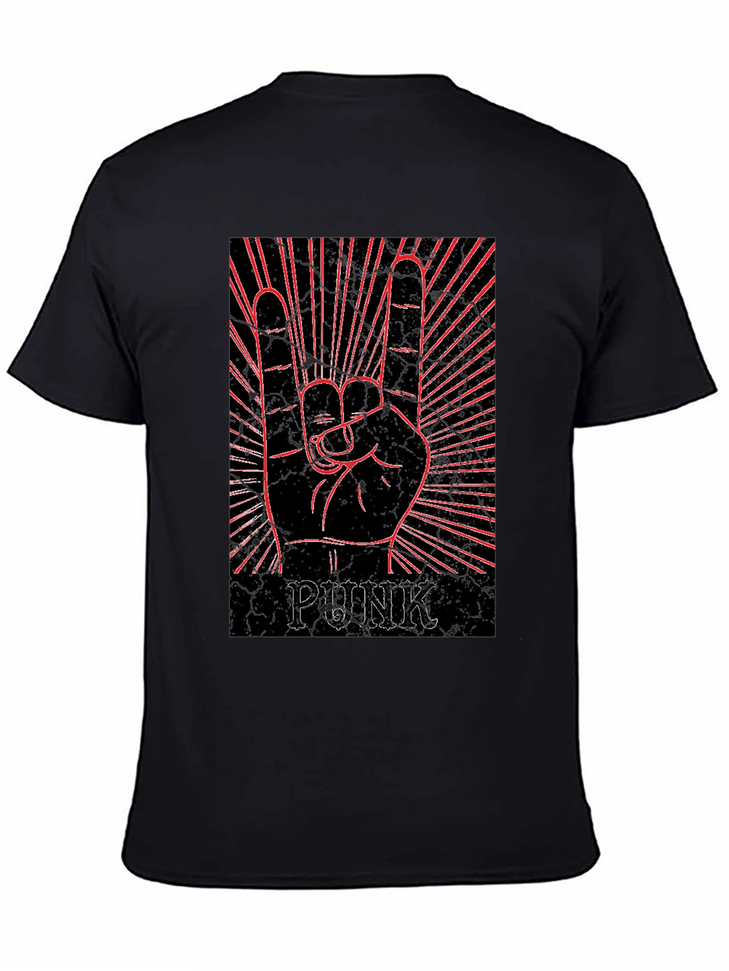 Punk Rock Hand Graphic T-Shirt