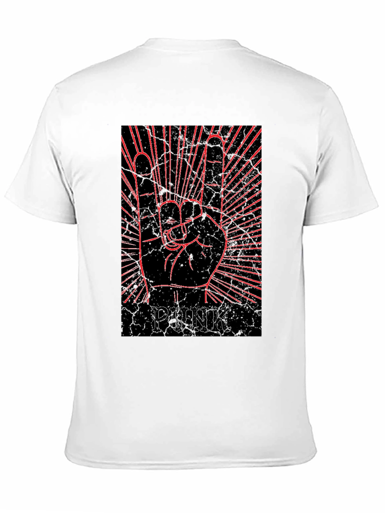 Punk Rock Hand Graphic T-Shirt