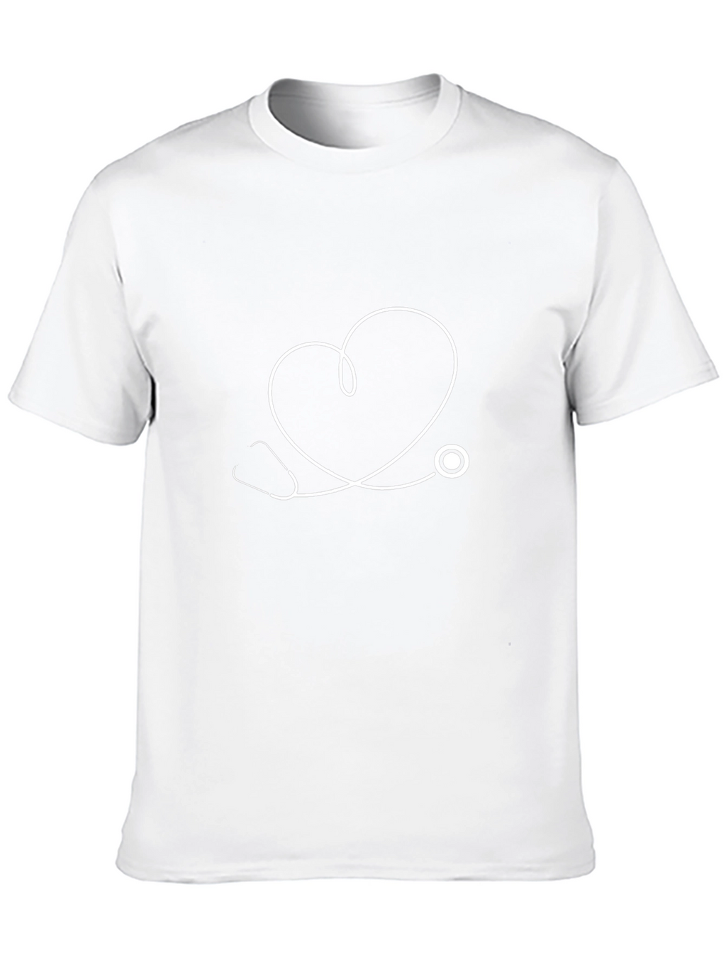 Heartbeat Stethoscope Graphic Tee - Black