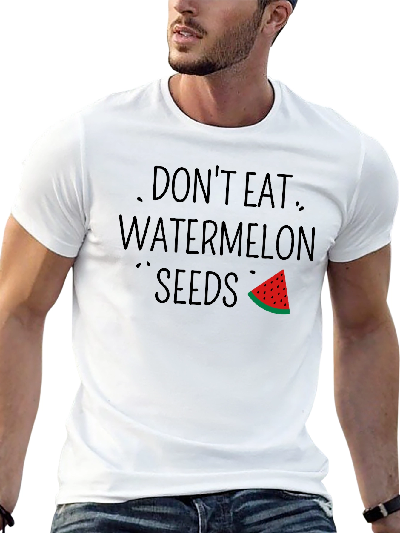 Dont Eat Watermelon Seeds Funny Graphic T-Shirt