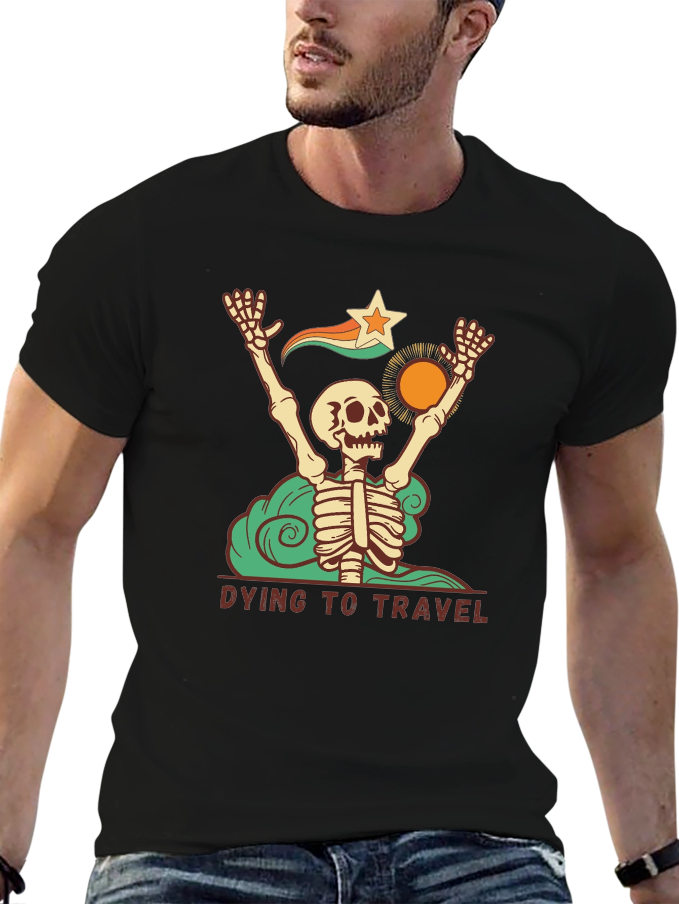 Dying to Travel Graphic T-Shirt