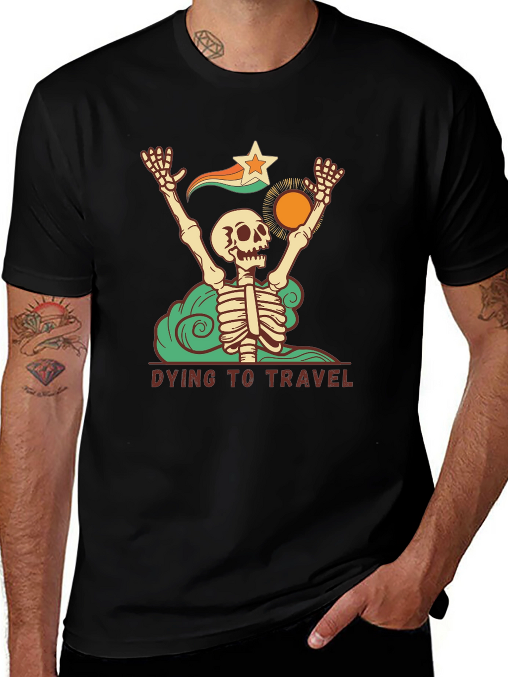 Dying to Travel Graphic T-Shirt