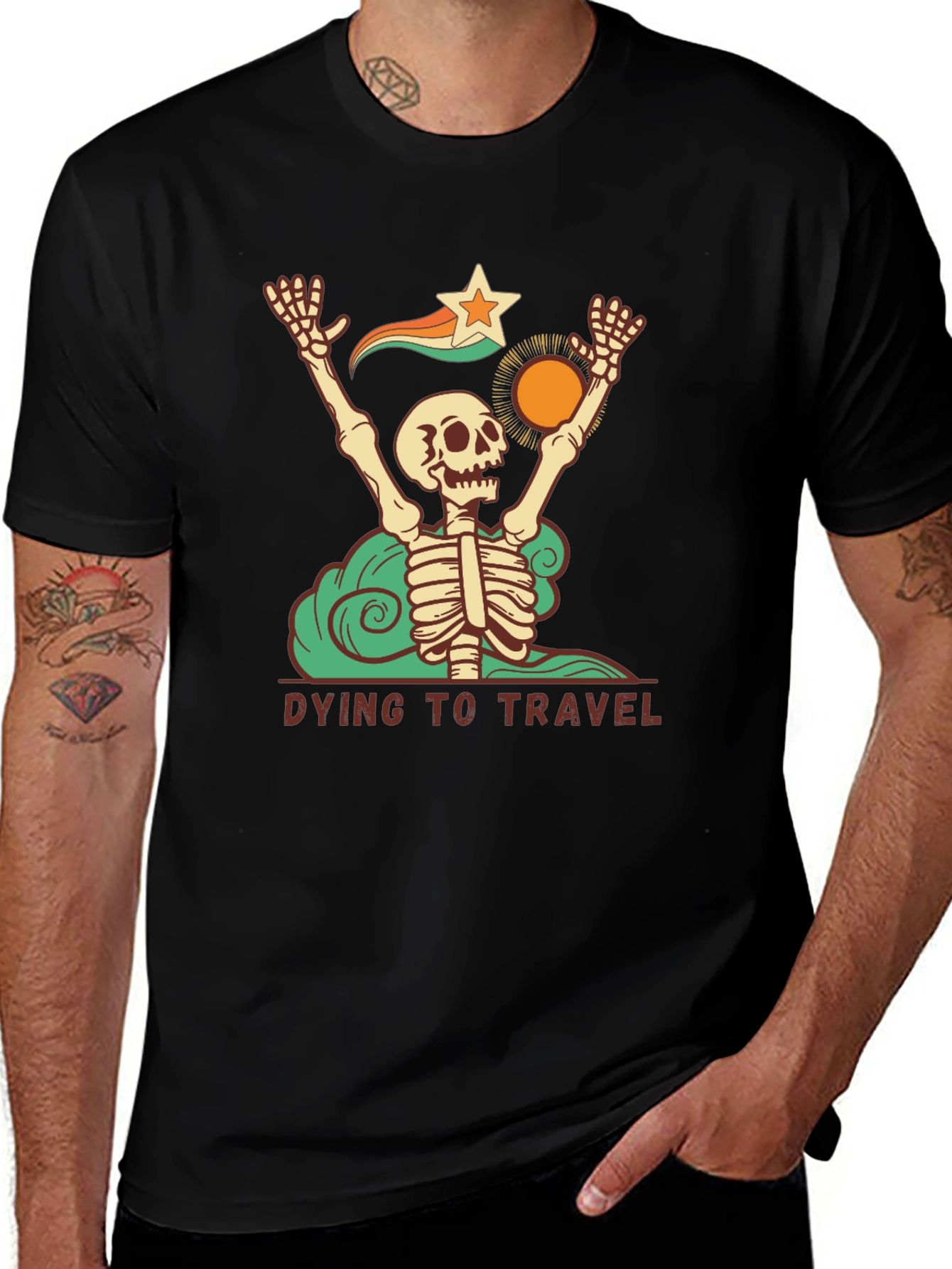 Dying to Travel Graphic T-Shirt