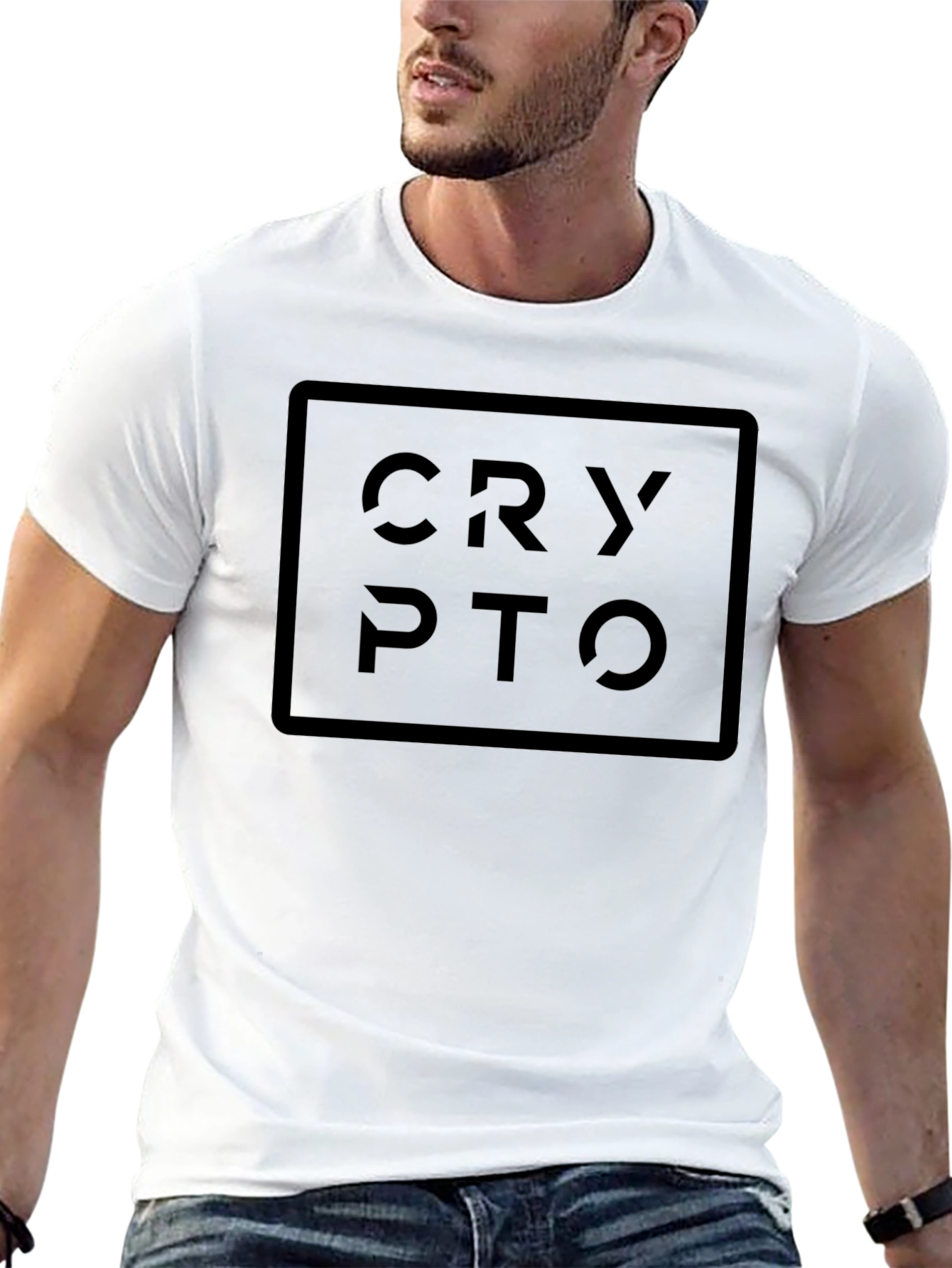 Crypto Graphic Tee - Black