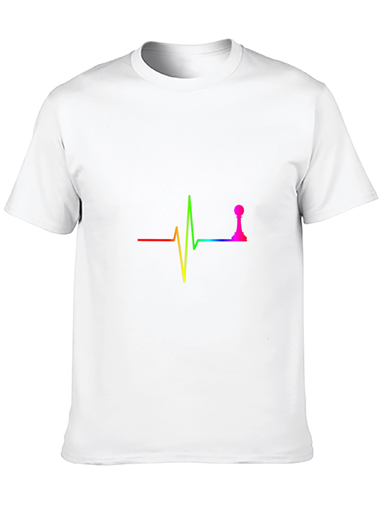 Chess Life T-Shirt: Heartbeat Pawn Design