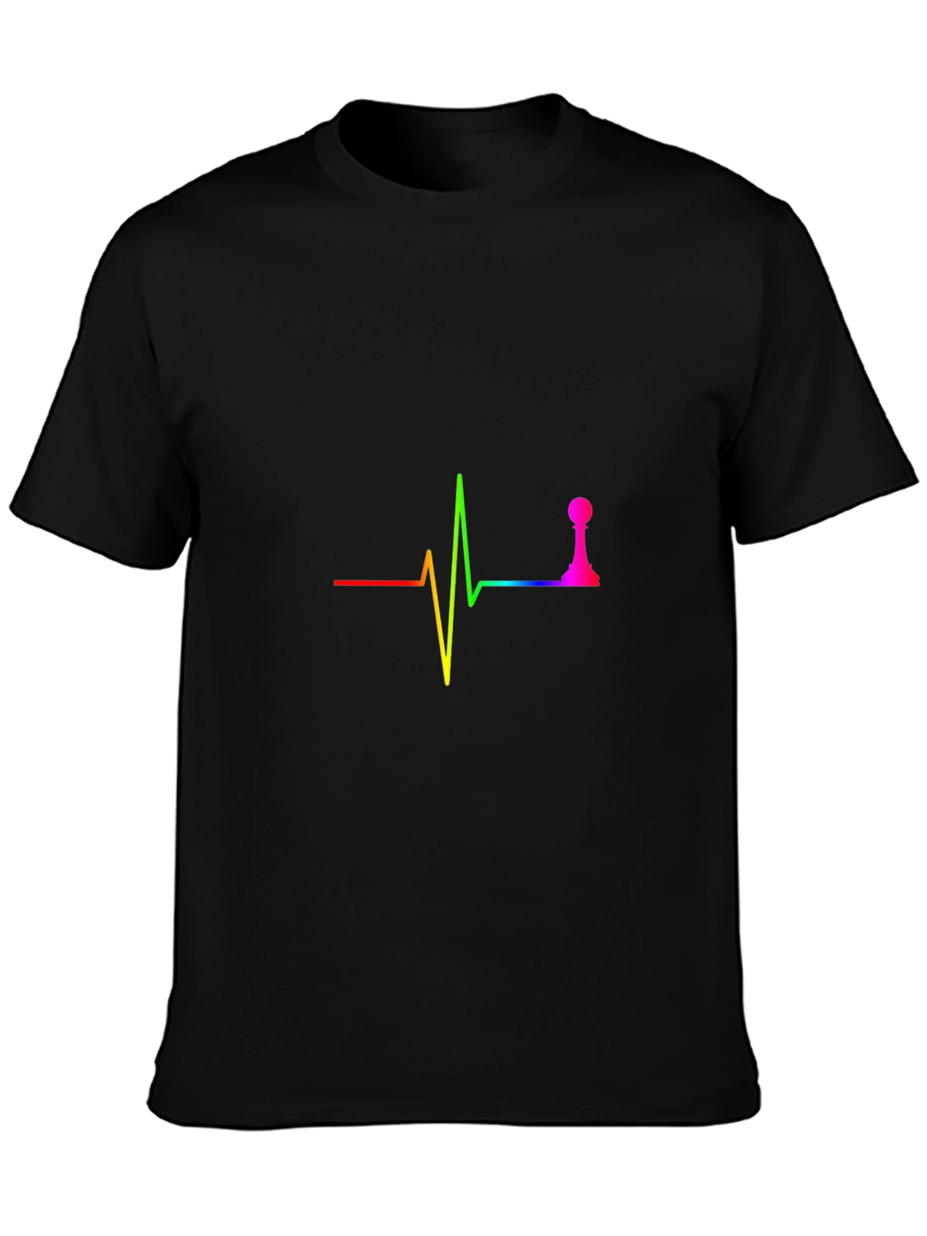 Chess Life T-Shirt: Heartbeat Pawn Design