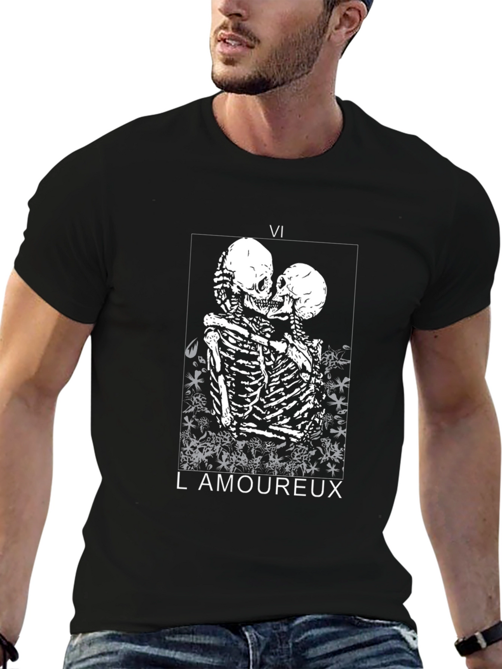 Skeleton Couple Graphic Tee - LAmoureux