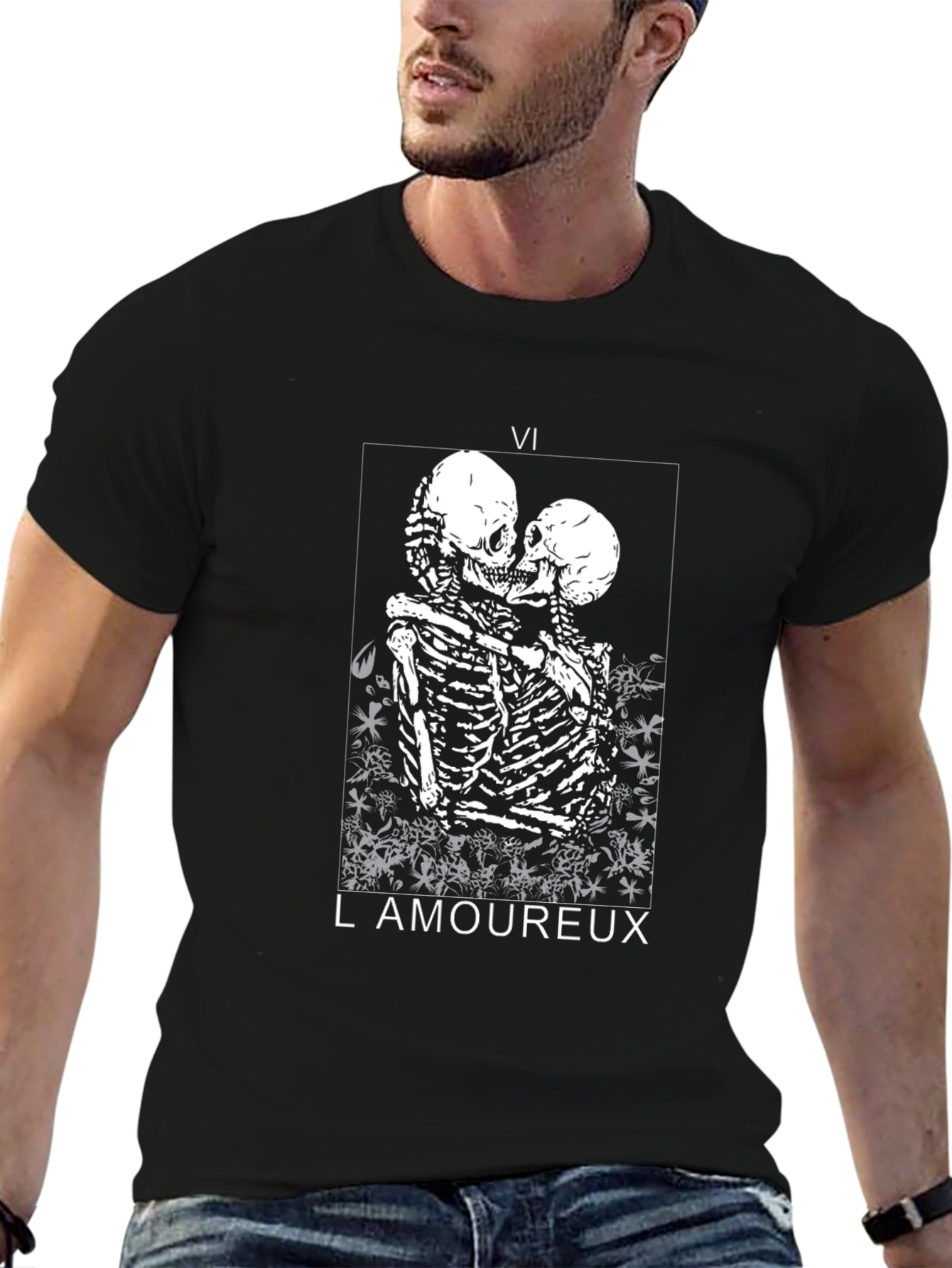 Skeleton Couple Graphic Tee - LAmoureux