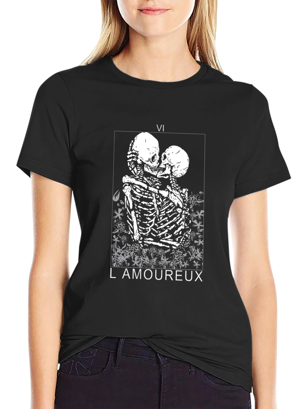 Skeleton Couple Graphic Tee - LAmoureux