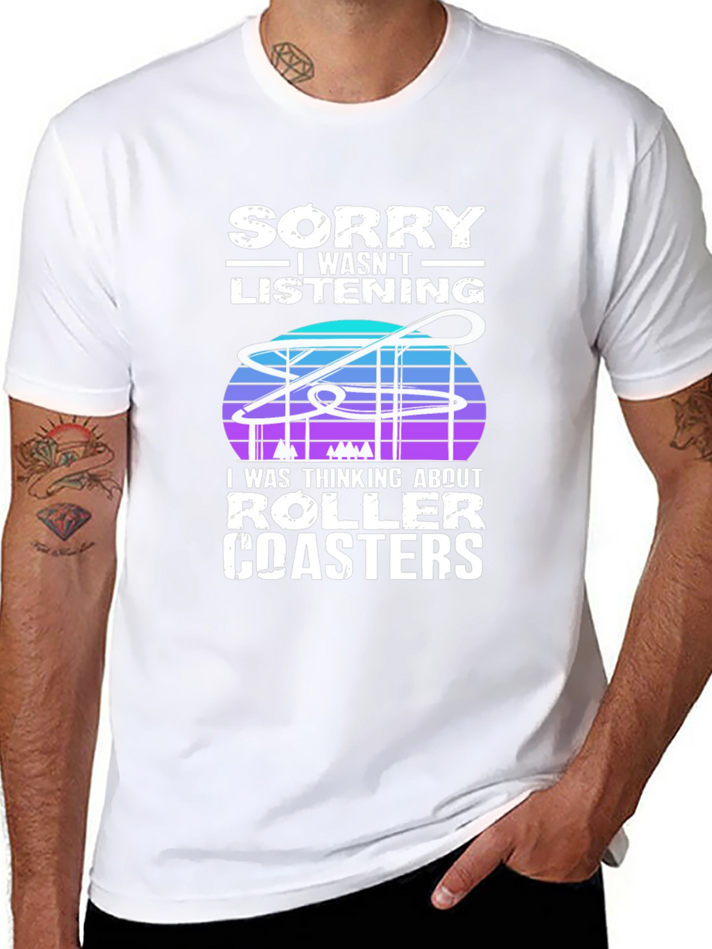 Sorry Roller Coasters T-Shirt - Ride Lover Tee