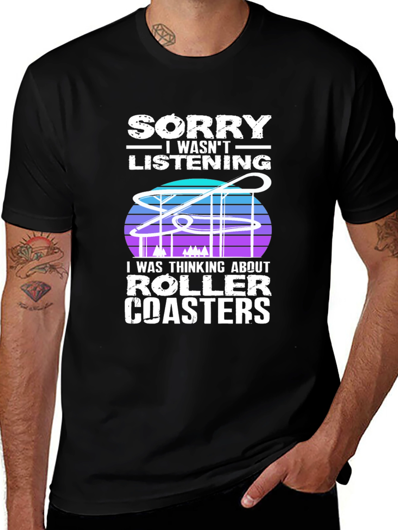 Sorry Roller Coasters T-Shirt - Ride Lover Tee
