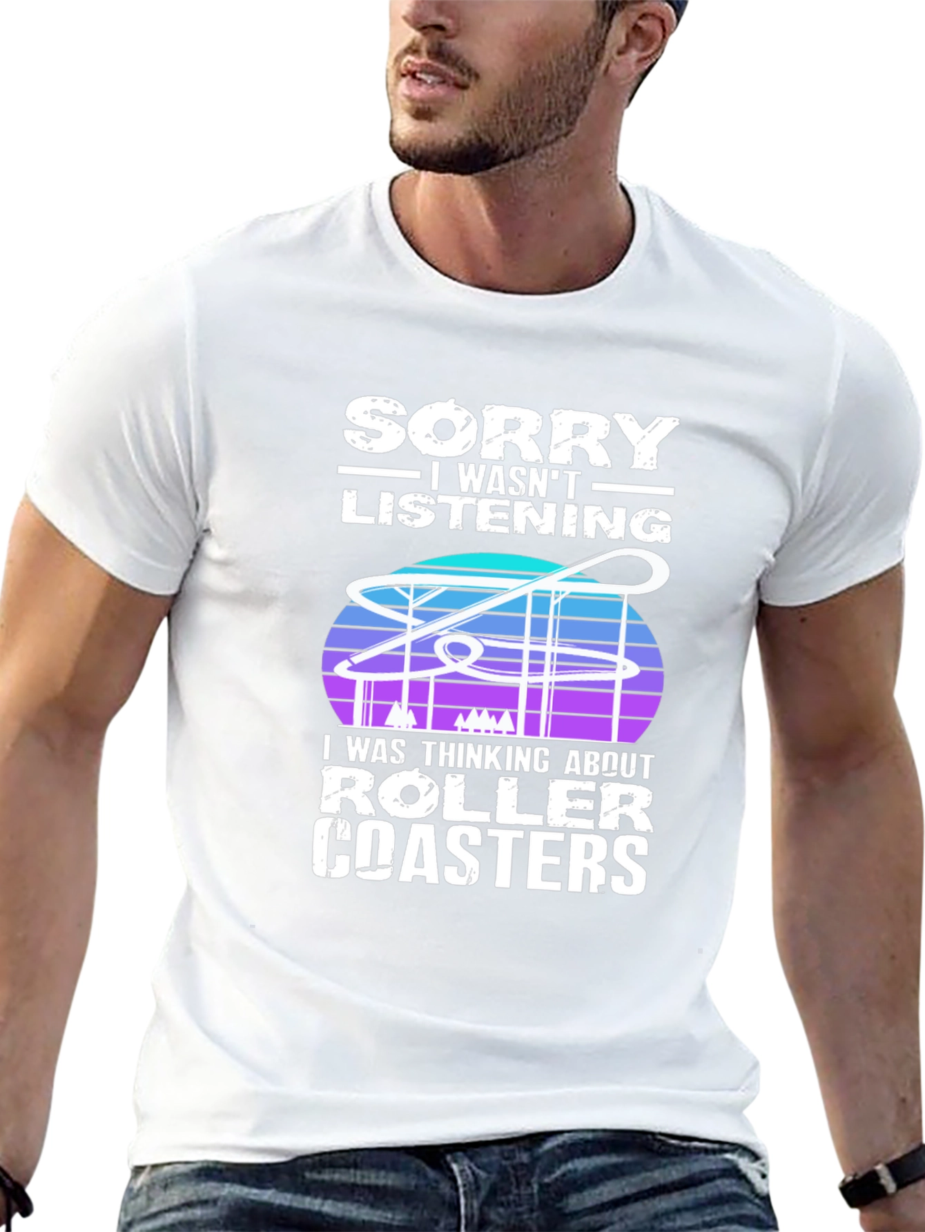 Sorry Roller Coasters T-Shirt - Ride Lover Tee