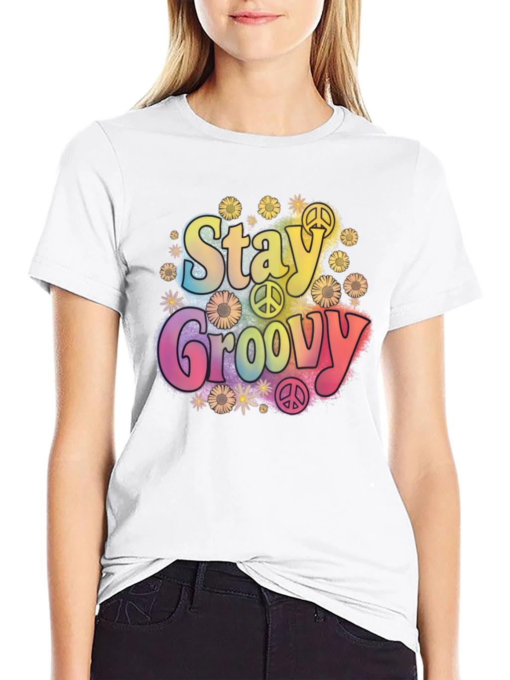 Stay Groovy Retro Graphic Tee