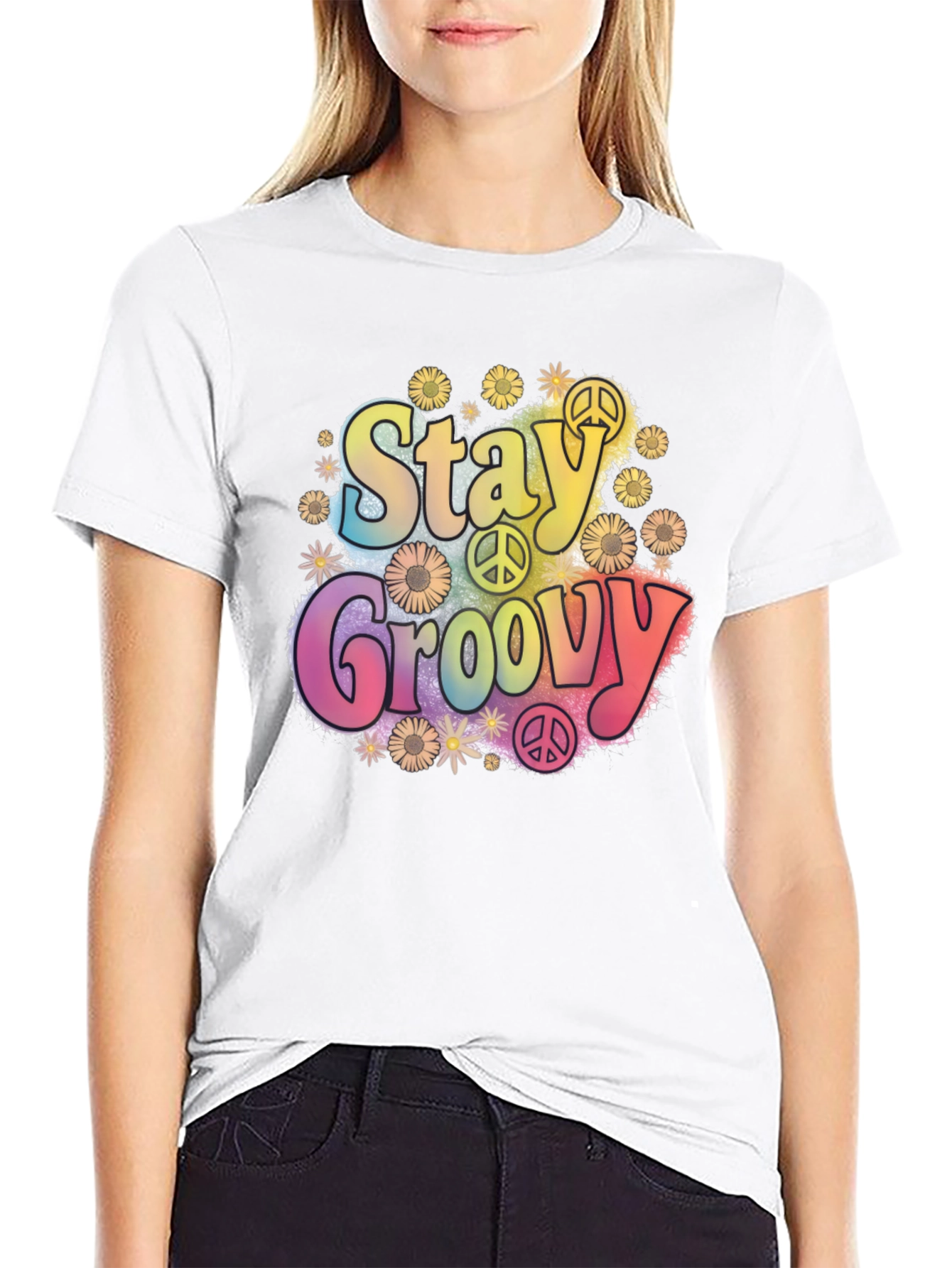 Stay Groovy Retro Graphic Tee