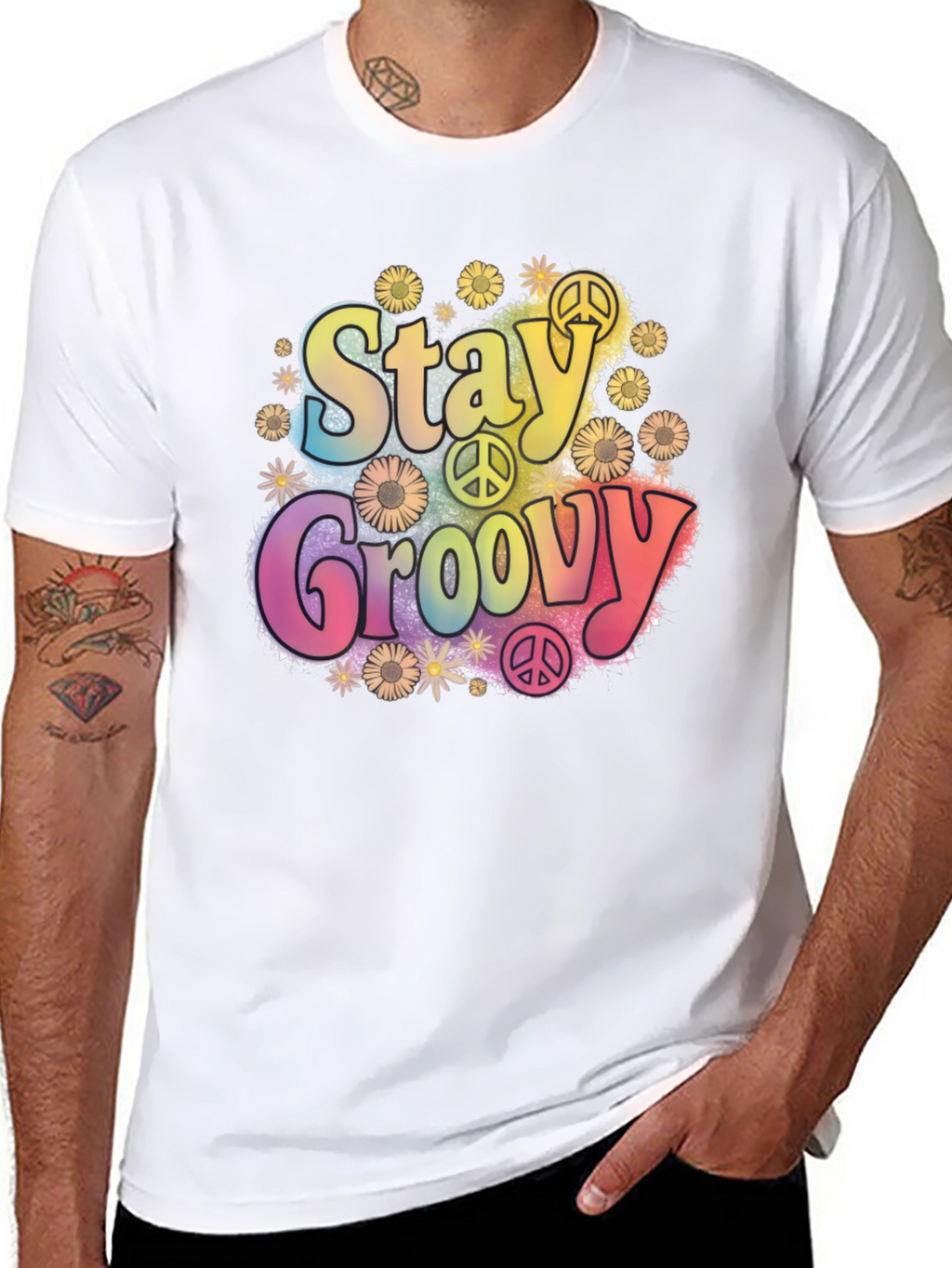 Stay Groovy Retro Graphic Tee