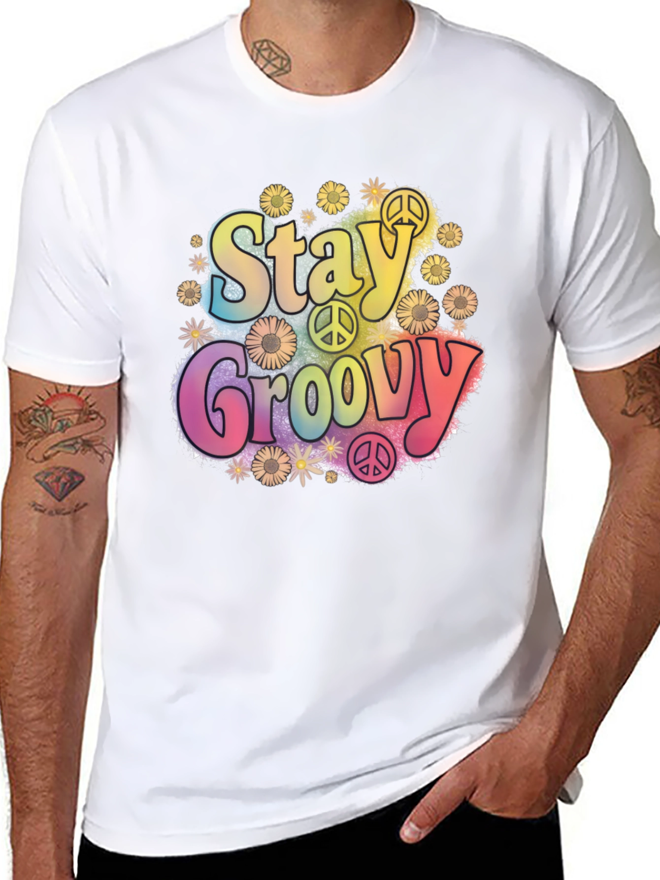 Stay Groovy Retro Graphic Tee