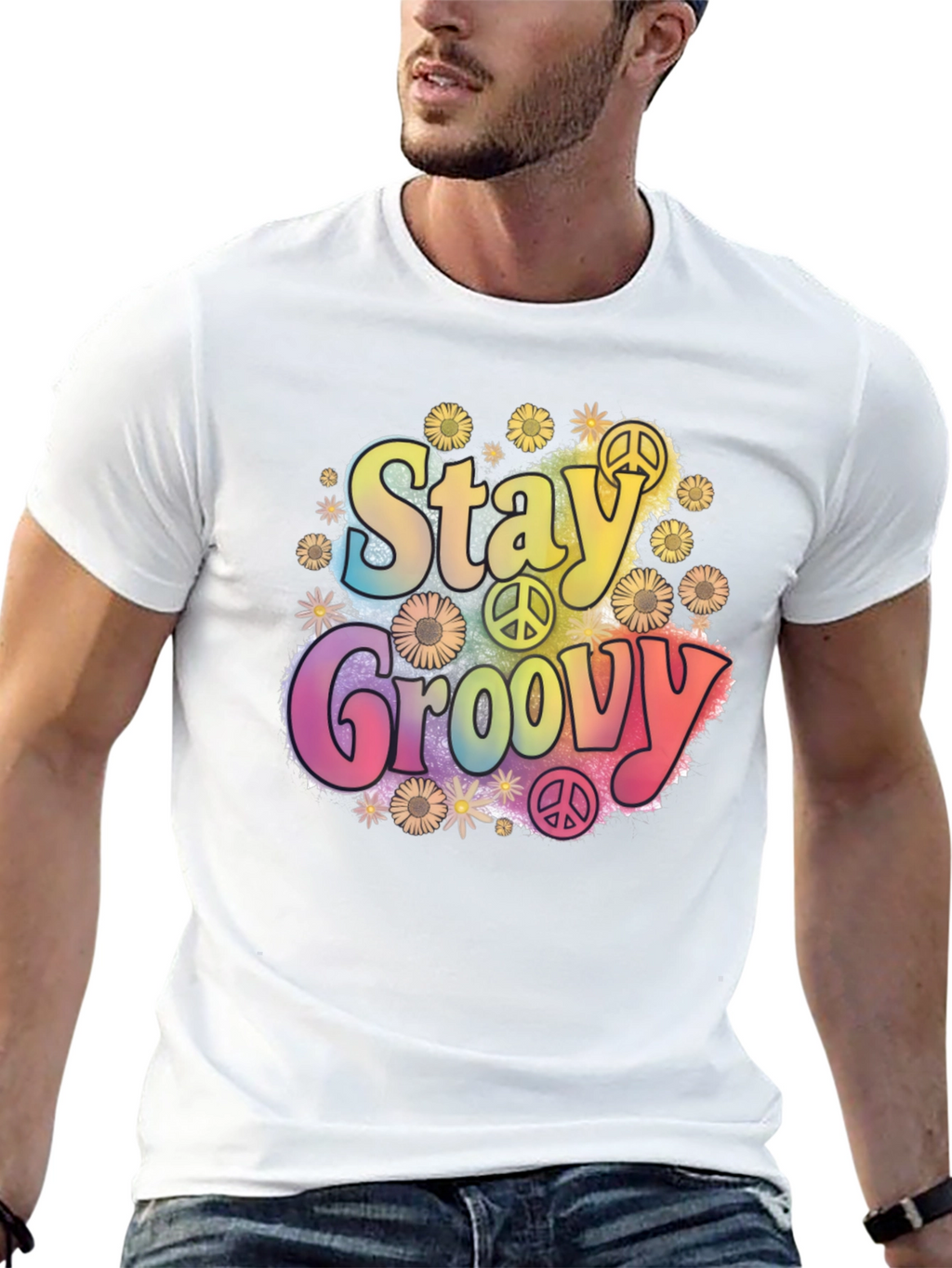 Stay Groovy Retro Graphic Tee