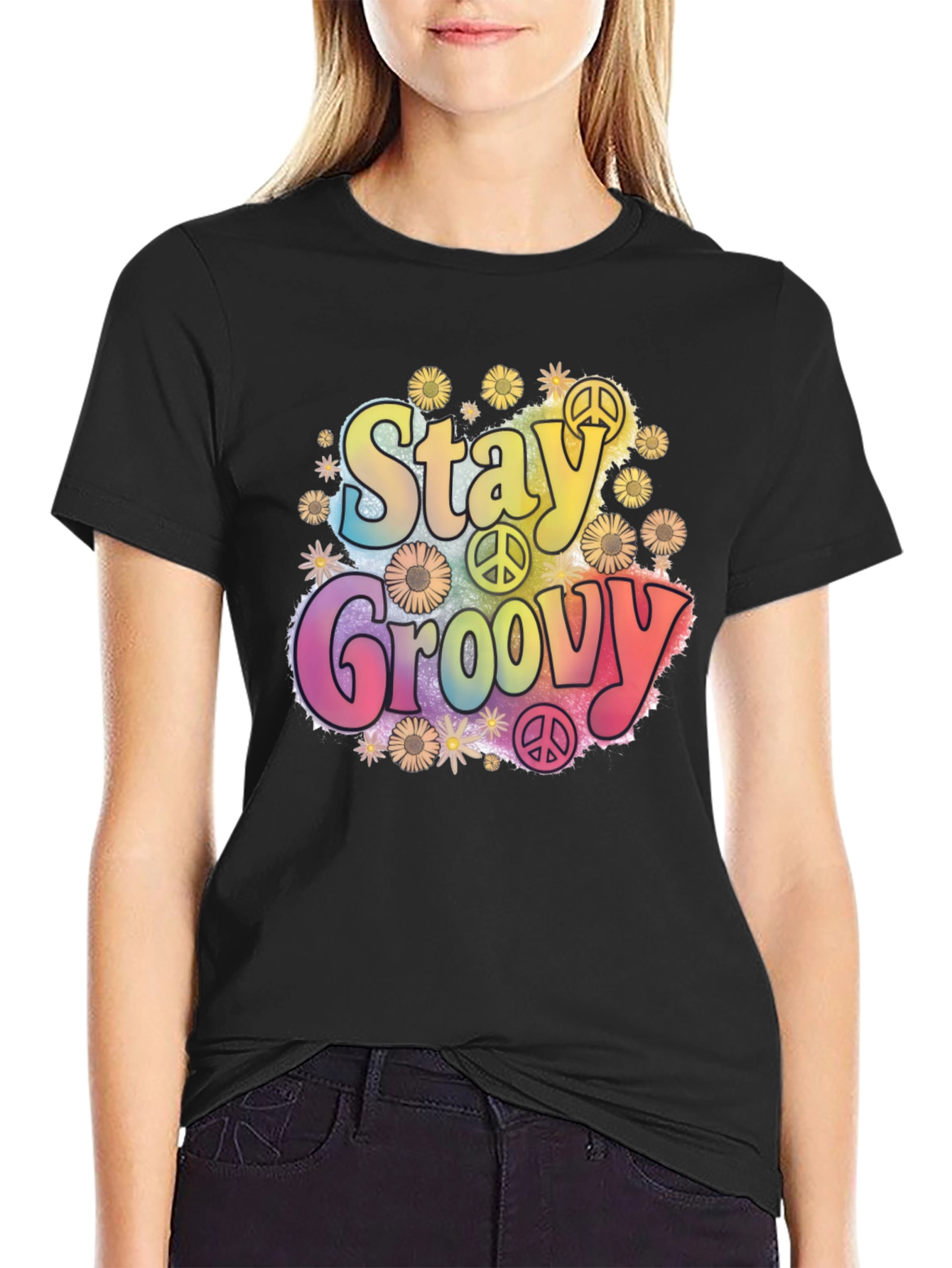 Stay Groovy Retro Graphic Tee