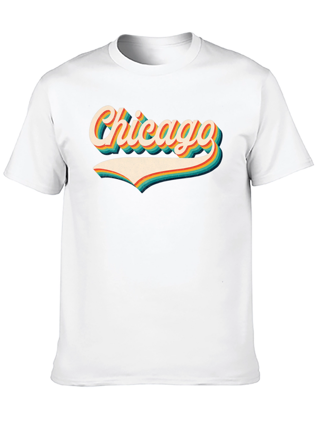 Retro Chicago Graphic Tee - Black T-Shirt