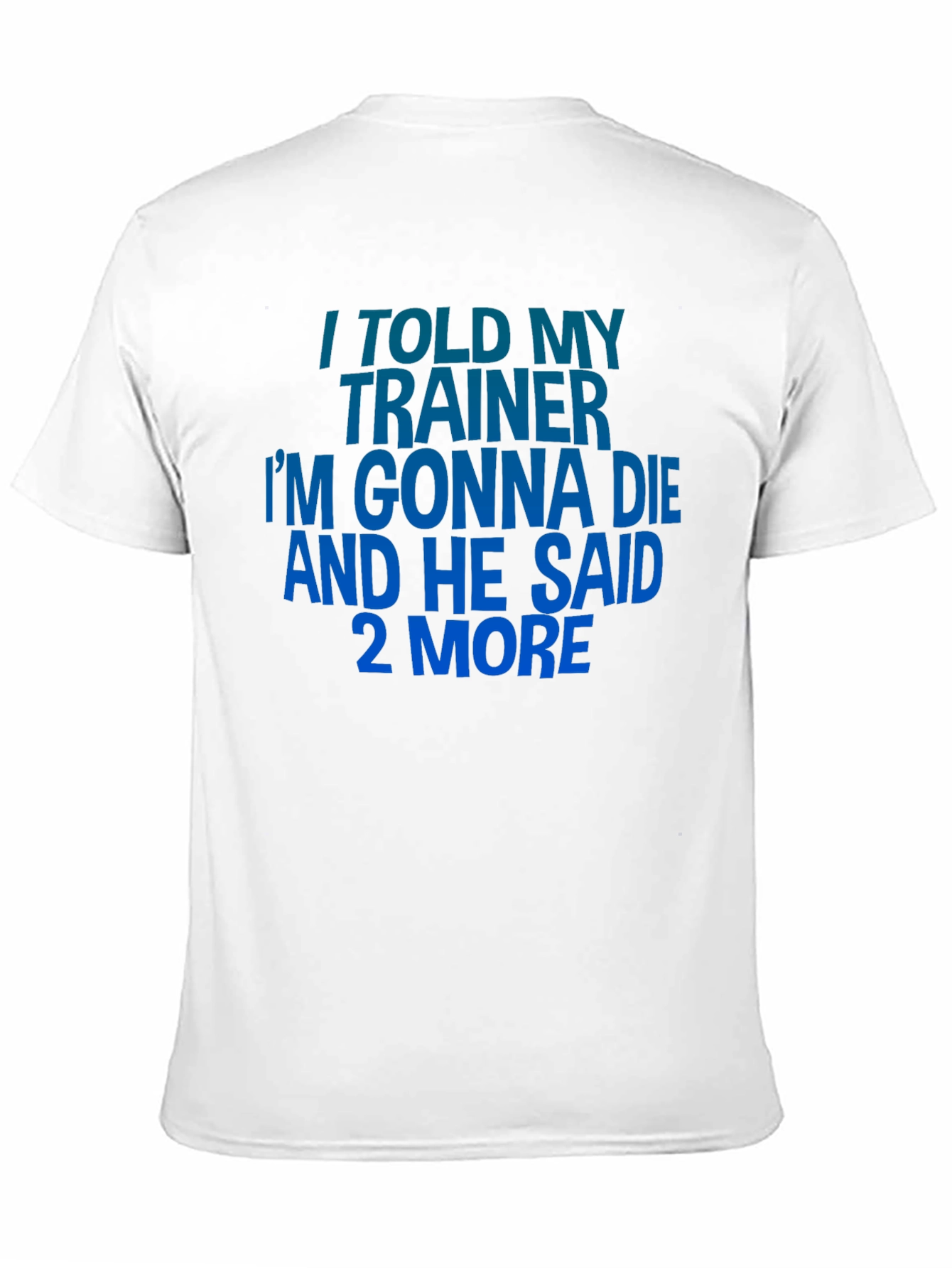 I Told My Trainer T-Shirt - Funny Workout Gym Tee