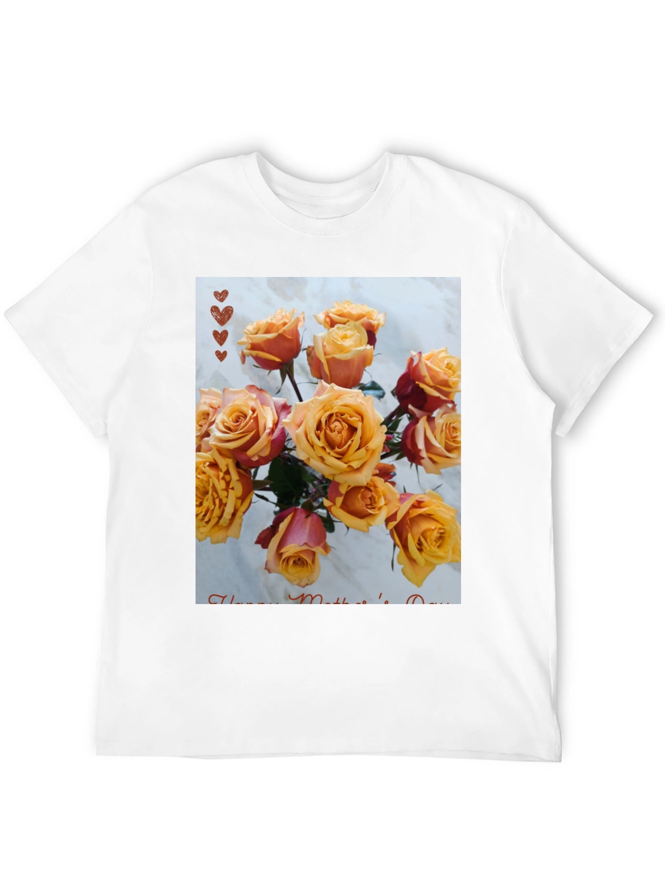 Floral Mothers Day T-Shirt - Rose Bouquet Design