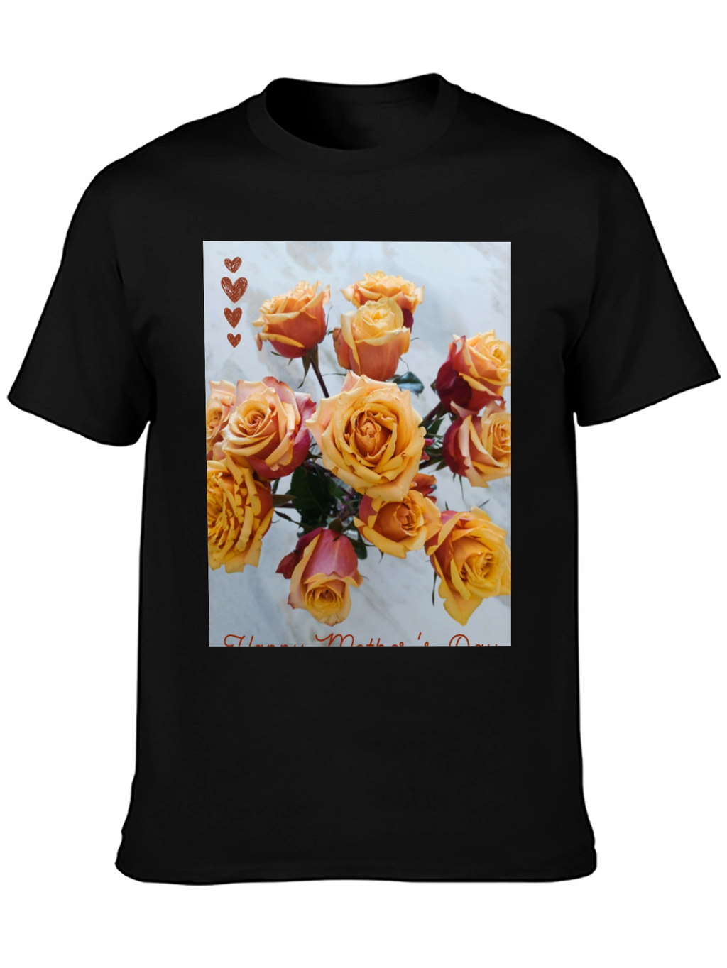 Floral Mothers Day T-Shirt - Rose Bouquet Design
