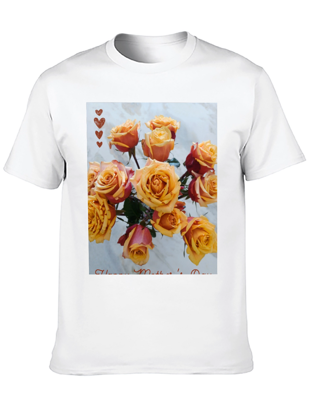 Floral Mothers Day T-Shirt - Rose Bouquet Design