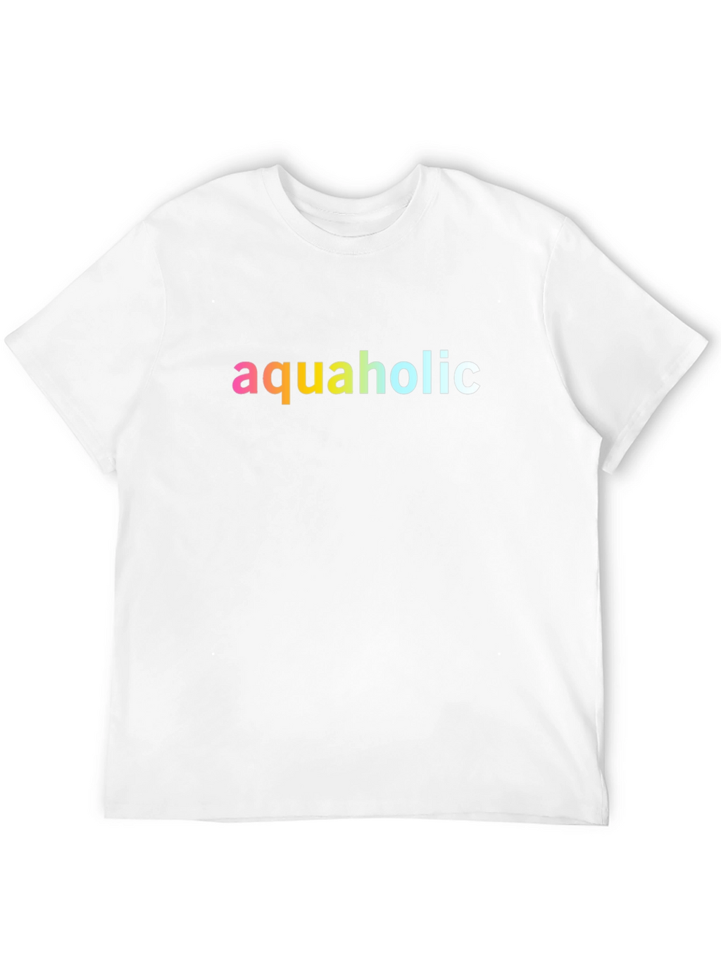 Aquaholic Graphic Tee - Black Cotton T-Shirt