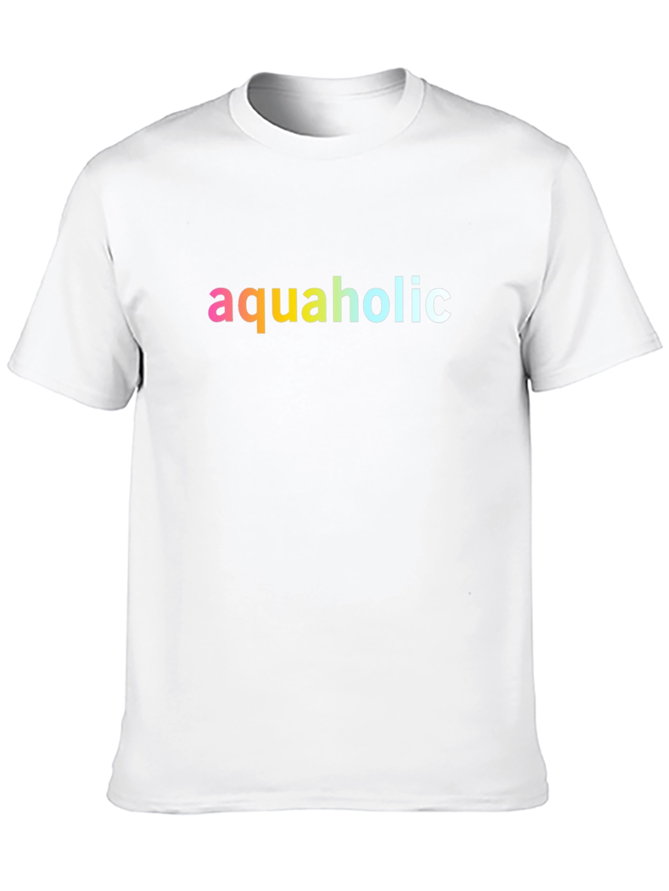 Aquaholic Graphic Tee - Black Cotton T-Shirt