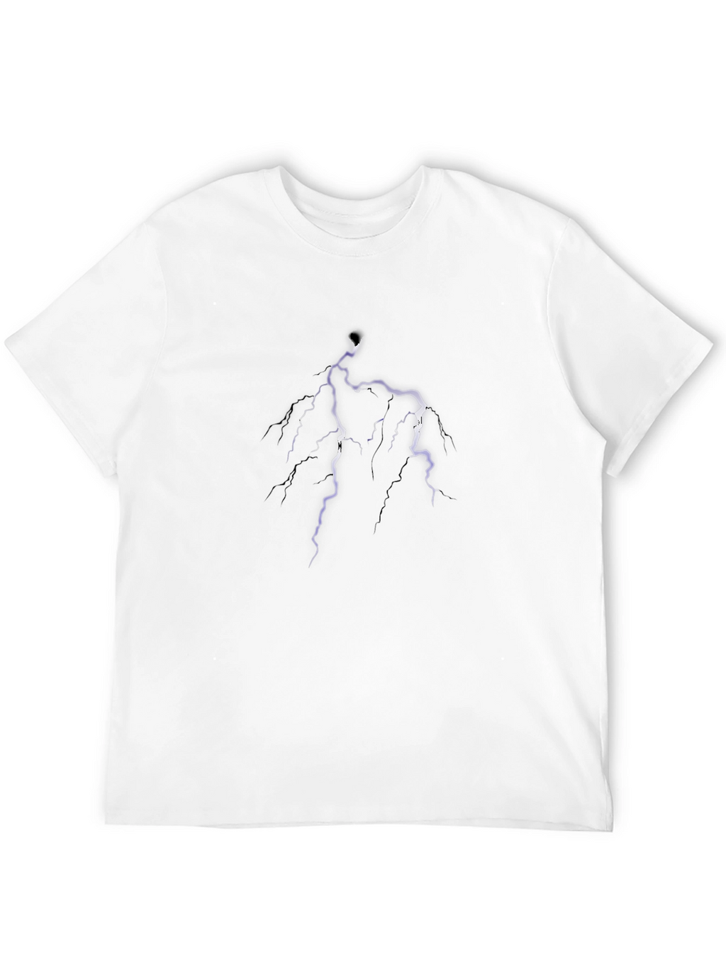 Lightning Bolt Graphic Tee - Mens Black T-Shirt