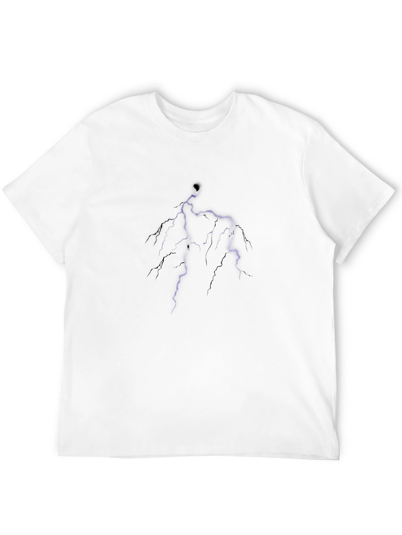 Lightning Bolt Graphic Tee - Mens Black T-Shirt