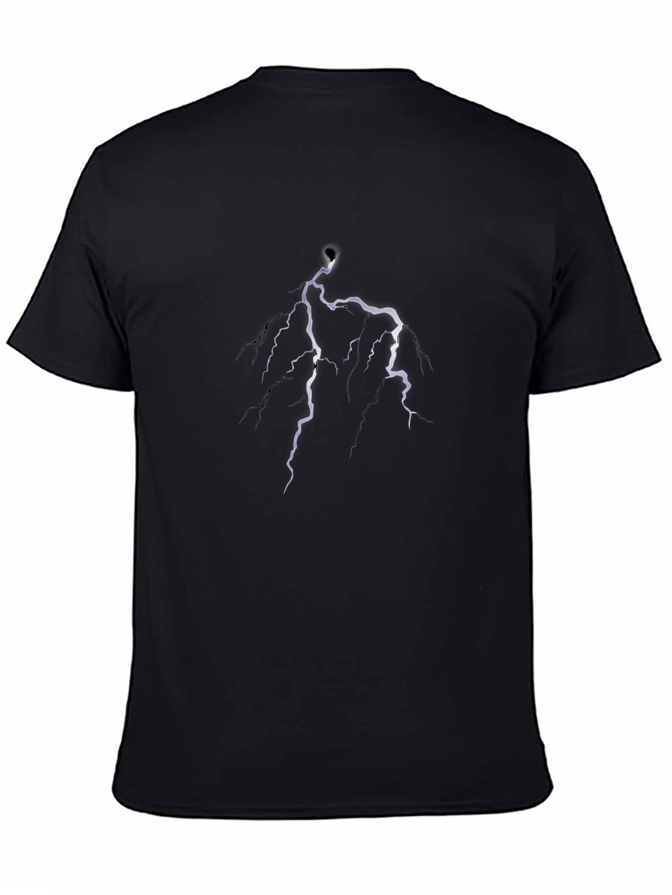 Lightning Bolt Graphic Tee - Mens Black T-Shirt