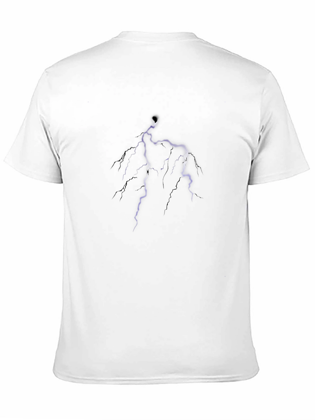 Lightning Bolt Graphic Tee - Mens Black T-Shirt