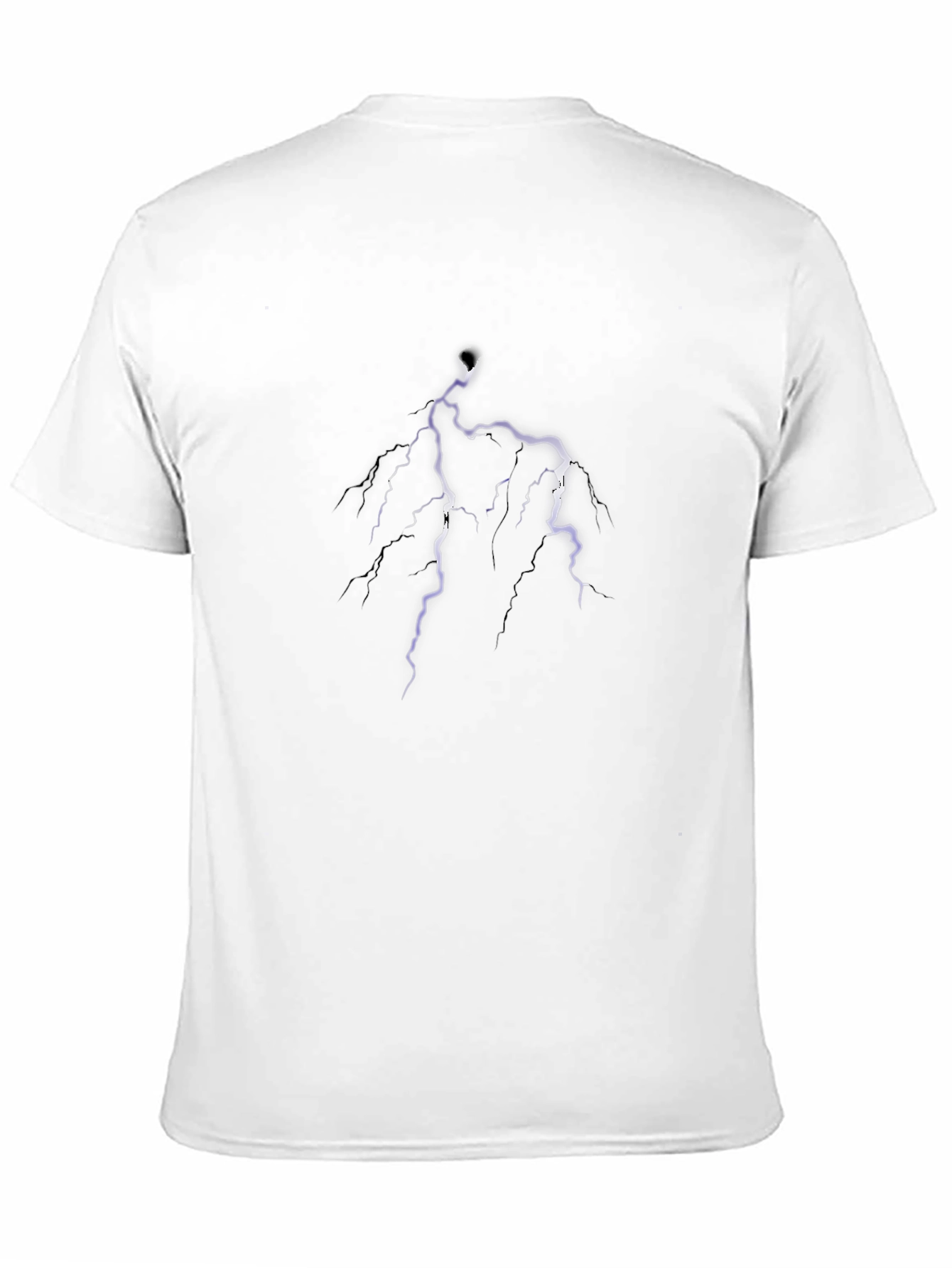 Lightning Bolt Graphic Tee - Mens Black T-Shirt