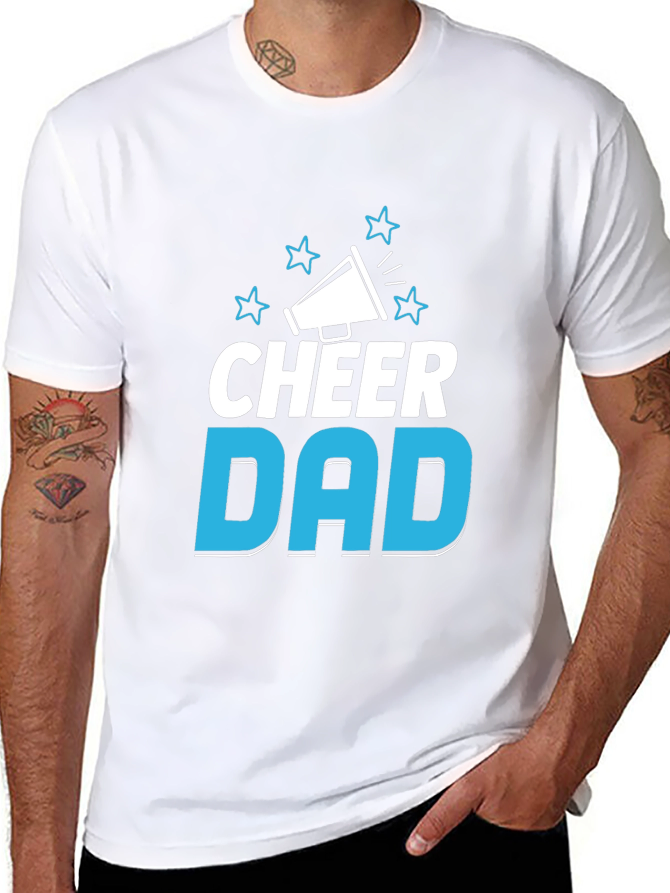 Cheer Dad T-Shirt - Sporty Fan Apparel