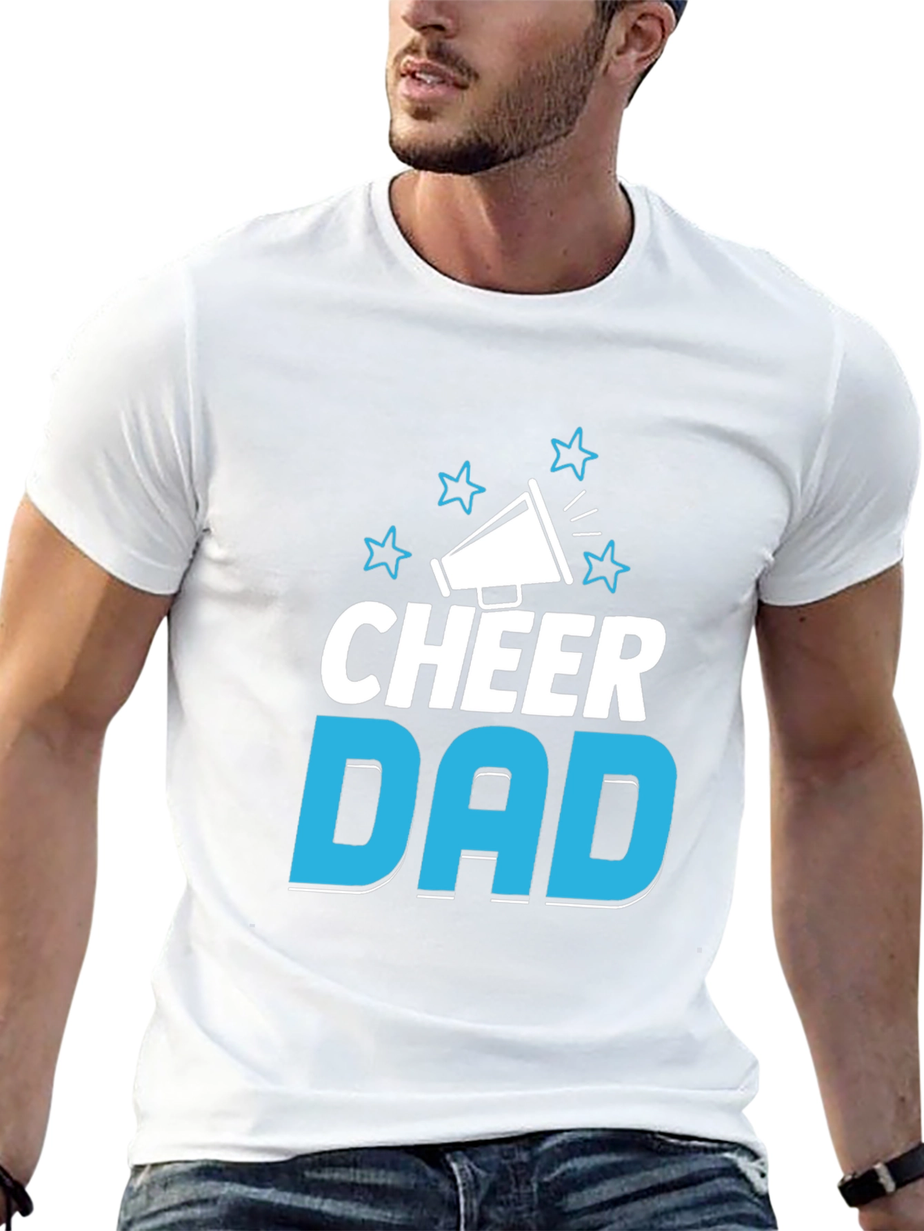 Cheer Dad T-Shirt - Sporty Fan Apparel
