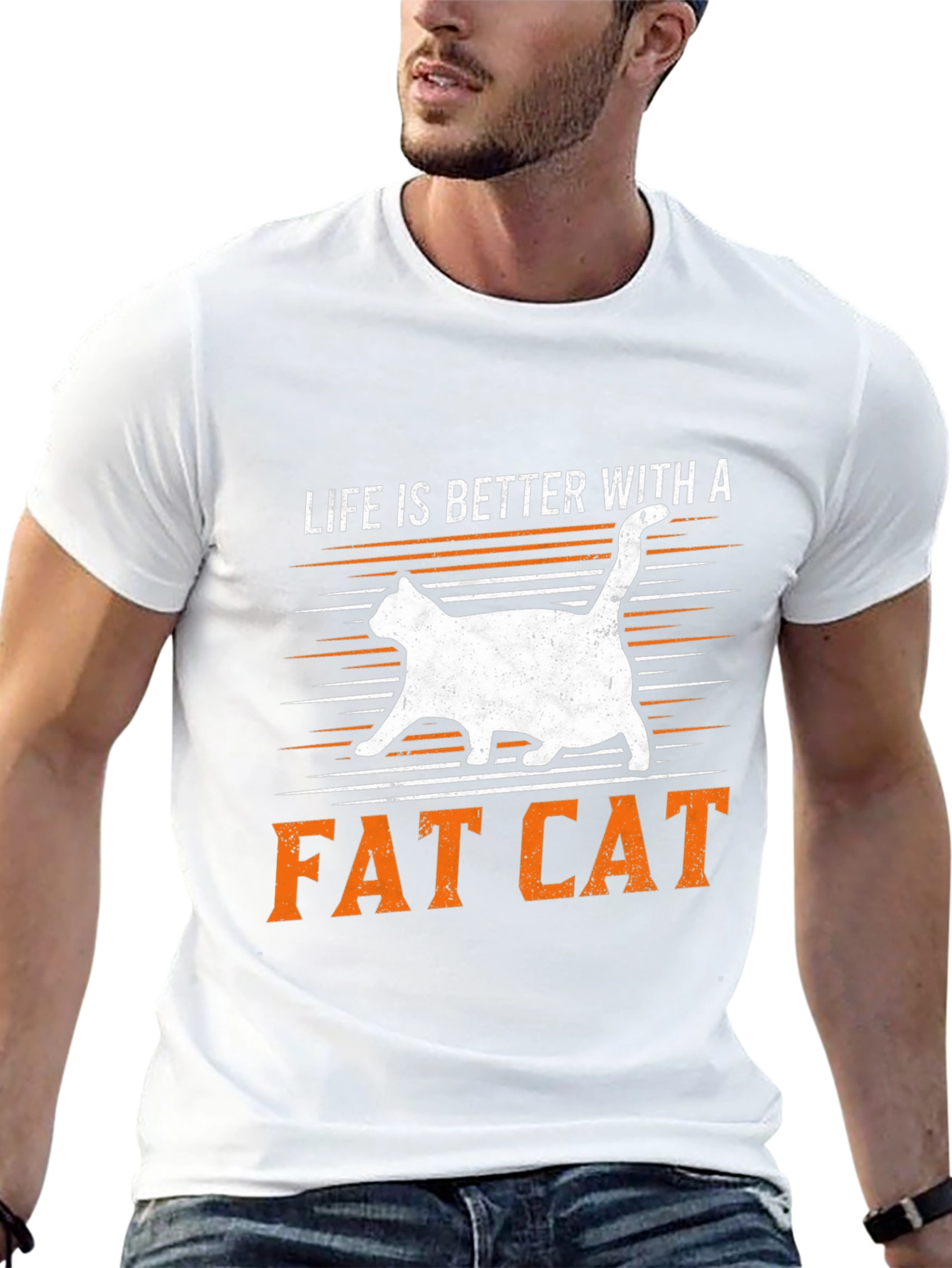 Life is Better with a Fat Cat T-Shirt